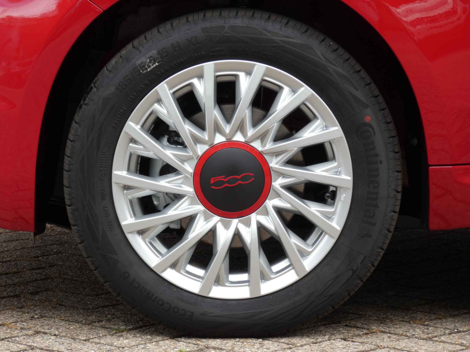 Fiat 500C 1.0 70PK Hybrid Red ! € 5.513,- VOORDEEL! | Pack Navi | Airco - 22/30