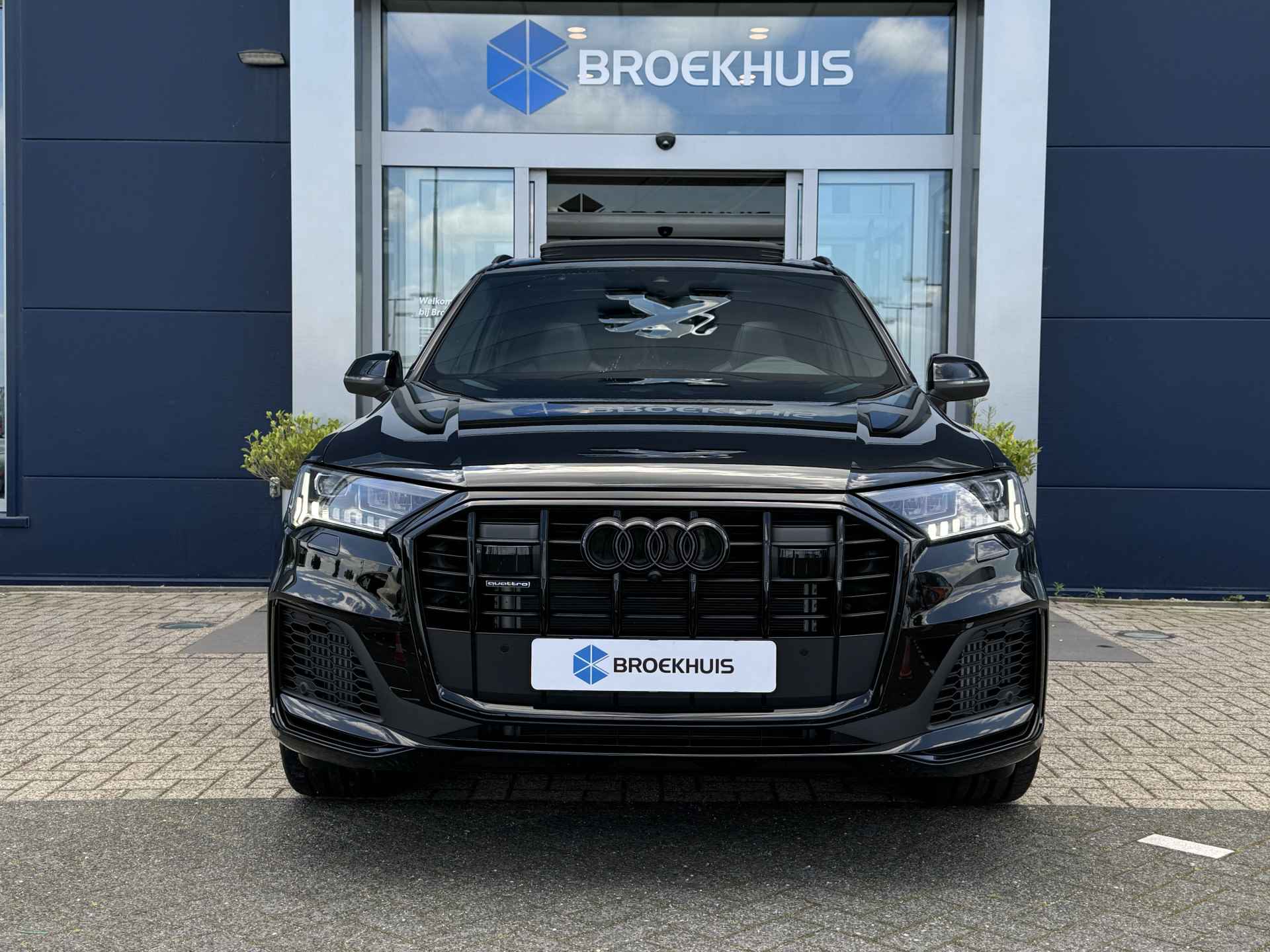 Audi Q7 60 TFSI E QUATTRO Competion | Zwart Optiek | Schuif/kantel dak | Elektr. Trekhaak | Luchtvering | ACC | S-line stoelen - 14/71