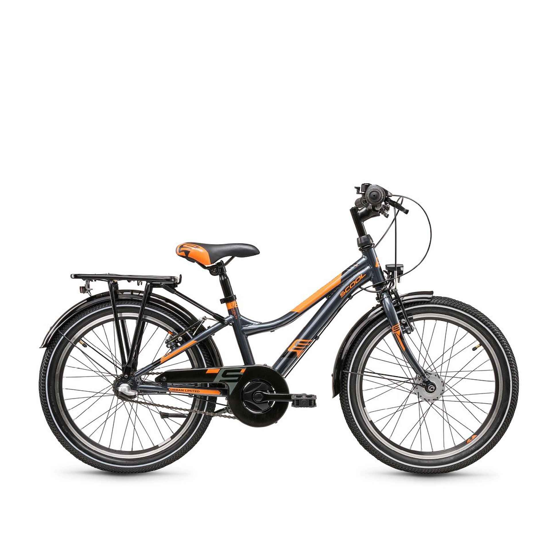 Scool Urban steel ltd 20 3-Speed Jongens Dark Grey/Orange 20 inch 2024 - 1/1