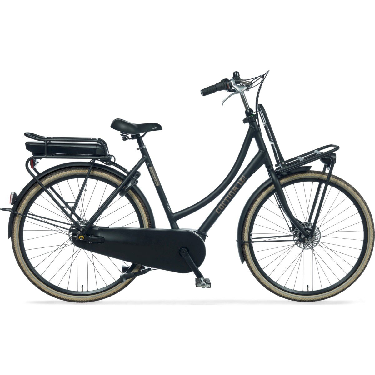 CORTINA E-U4 Transport Bosch incl. 500W Dames Jet Black Matt 50cm 2024