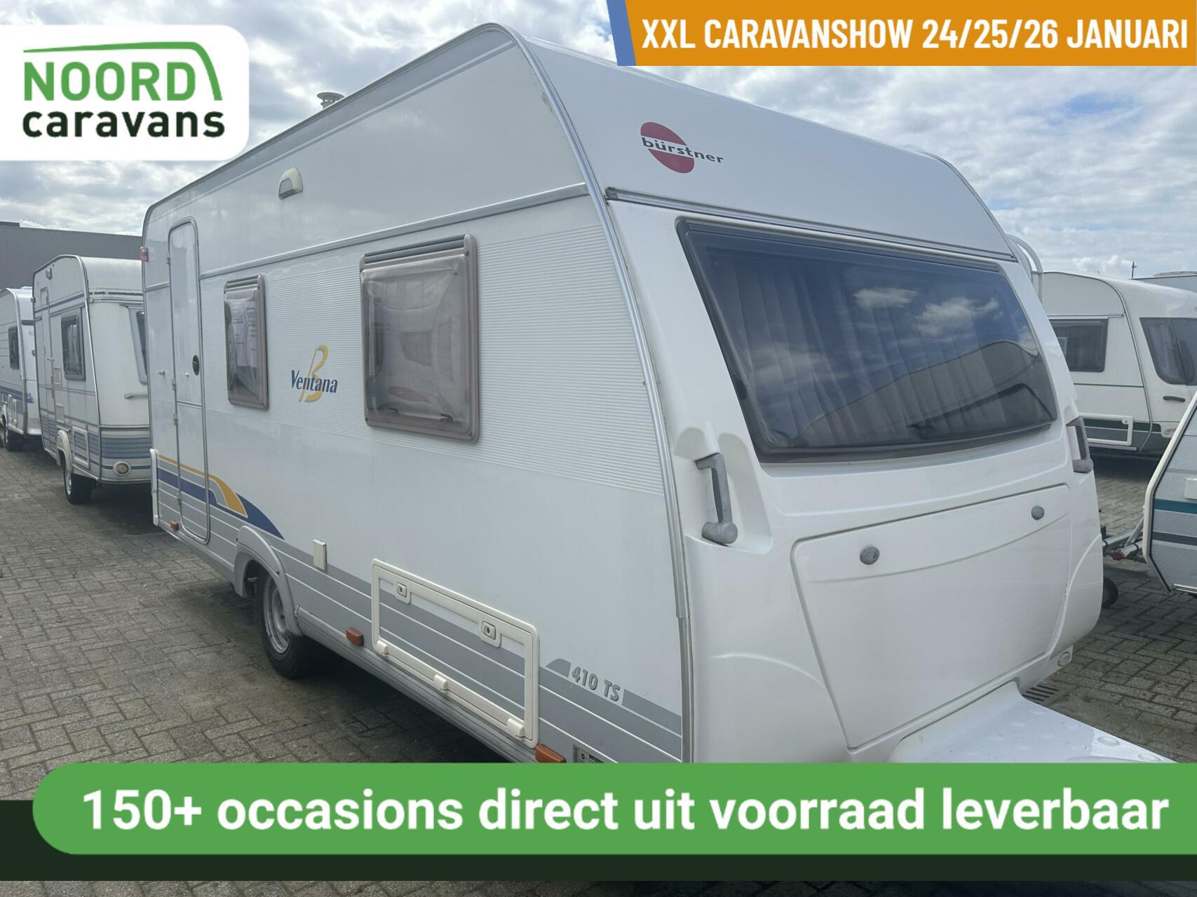 BUERSTNER VENTANA 410 TS DWARSBED + VOORTENT + MOVER