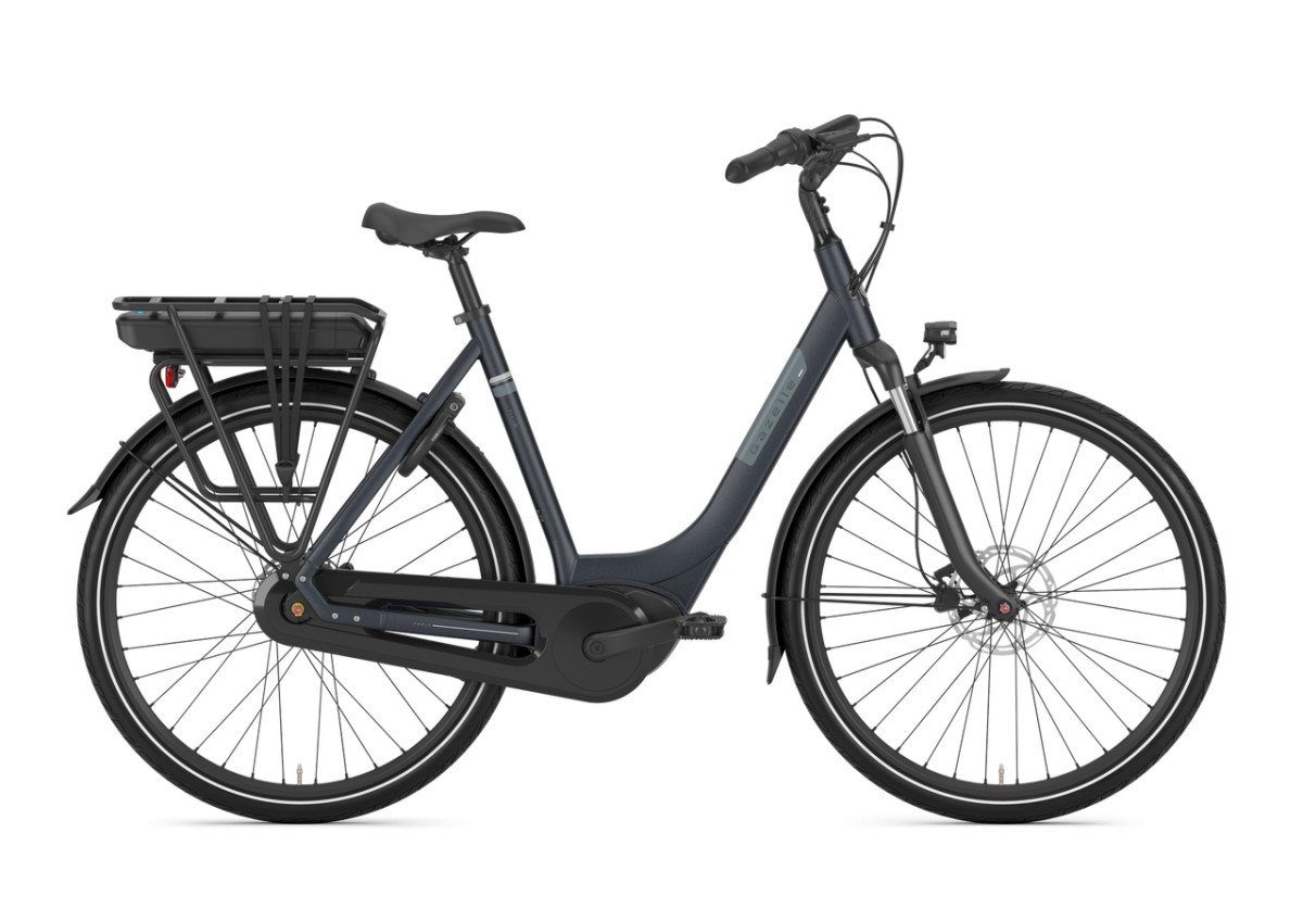 GAZELLE Paris C7 HMB 400Wh Lage instap Graphite Blue Mat 57cm 2025