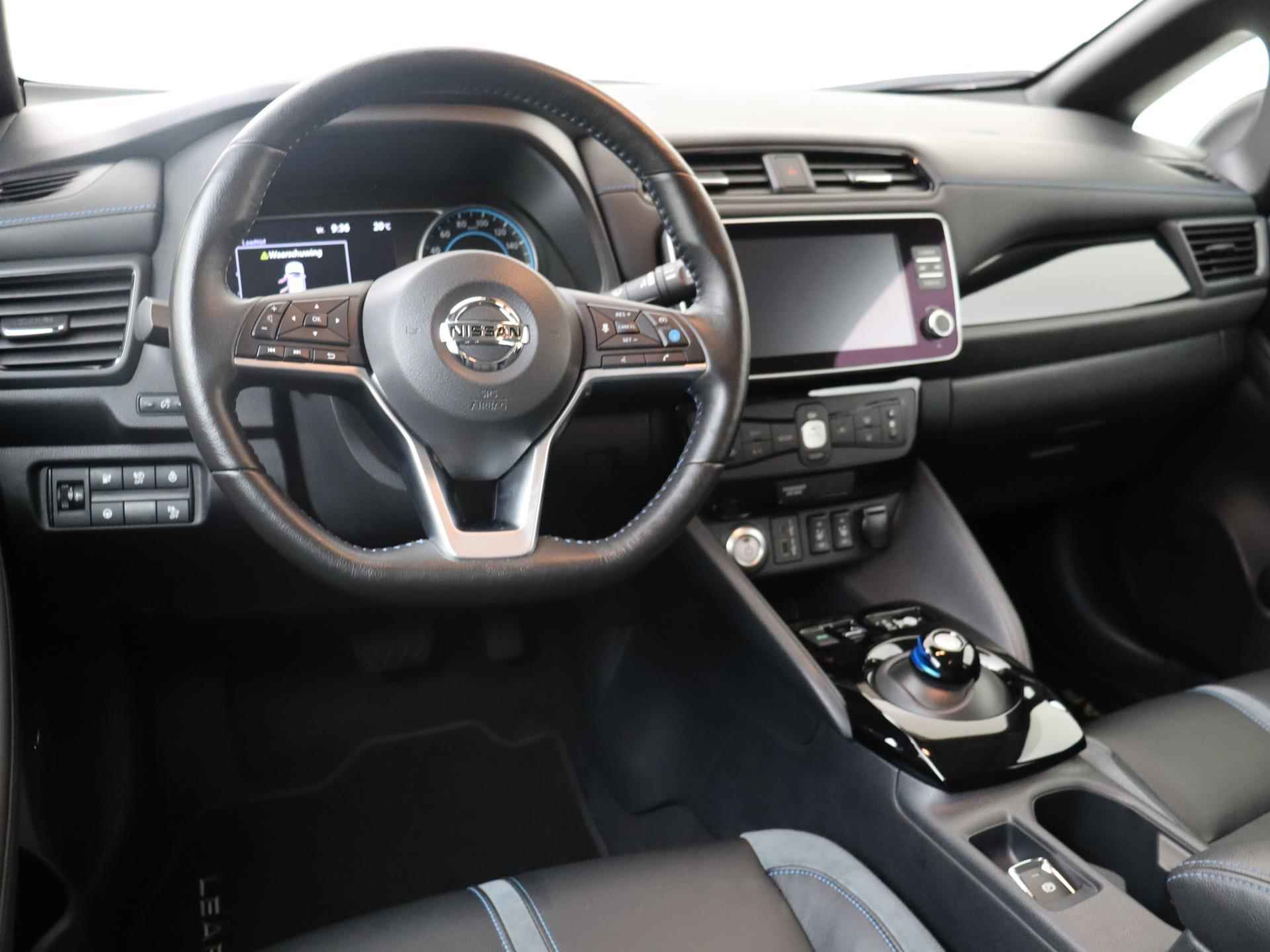 Nissan LEAF Tekna 40 kWh | Subsidie Mogelijk|  Navigatie | Apple Carplay/Android Auto | Stoelverwarming | Lederen bekleding | Climate Control | Cruise Control Adaptief | 360 Camera | 17 inch Velgen | LED Koplampen | Bose Premium Audio | - 6/28
