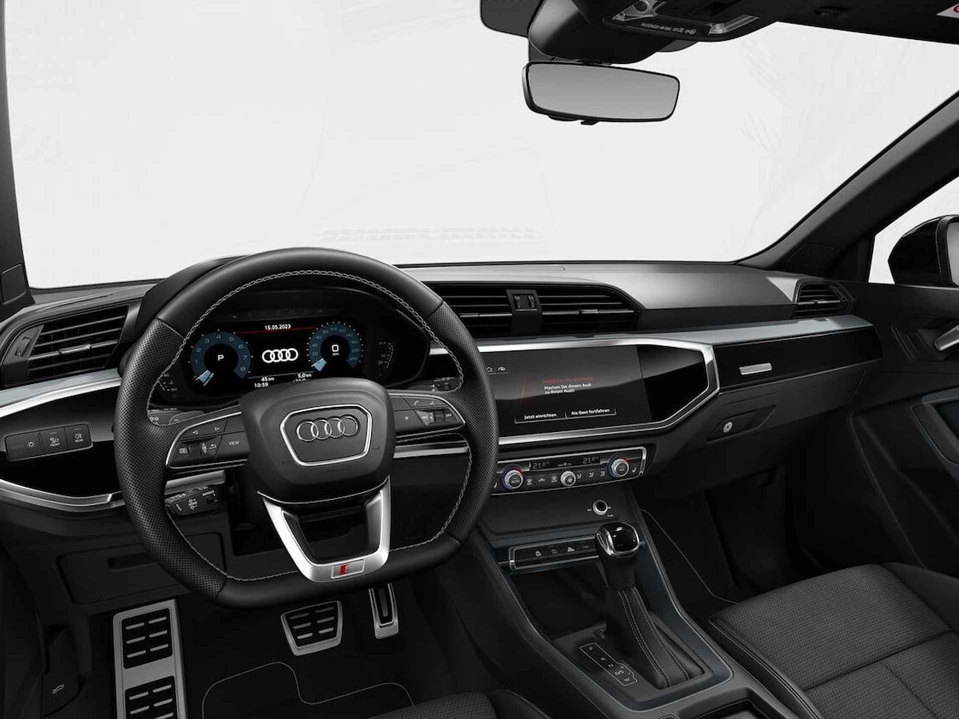 Audi Q3 S edition Competition 35 TFSI 150 PK · Panorama dak · SONOS Premium 3D · Adaptieve cruise control · Bekleding Leder/Alcantara - 3/8