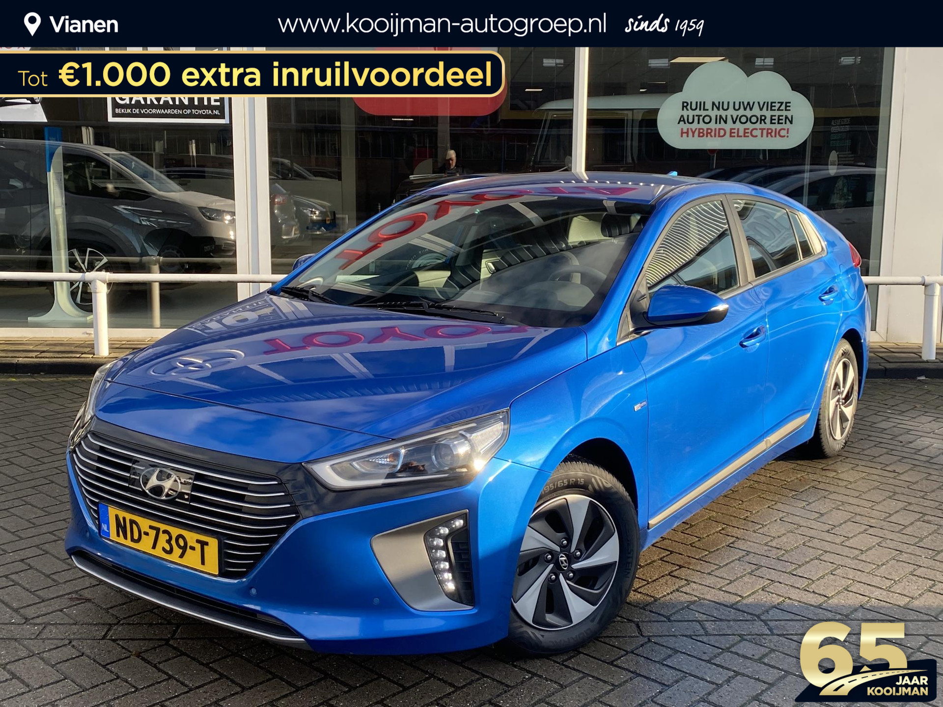 Hyundai IONIQ 1.6 GDi Comfort Hybrid Automaat, Navigatie, Achteruitrijcamera, Adaptive cruise control, Climate control