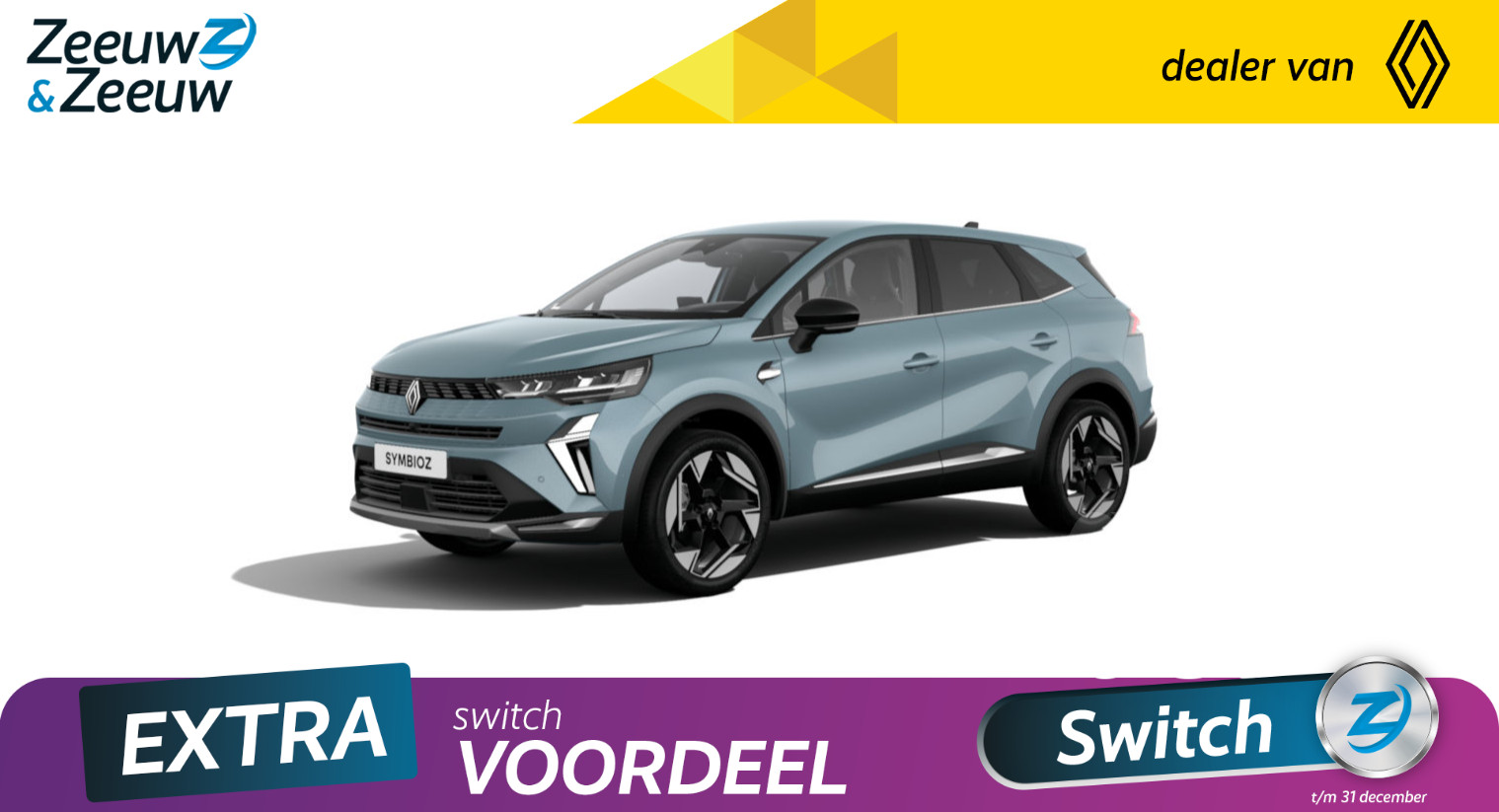 Renault Symbioz 1.6 E-Tech hybrid 145 iconic | Nu uit voorraad leverbaar en profiteer van €1500,- extra Zeeuw & Zeeuw korting! |