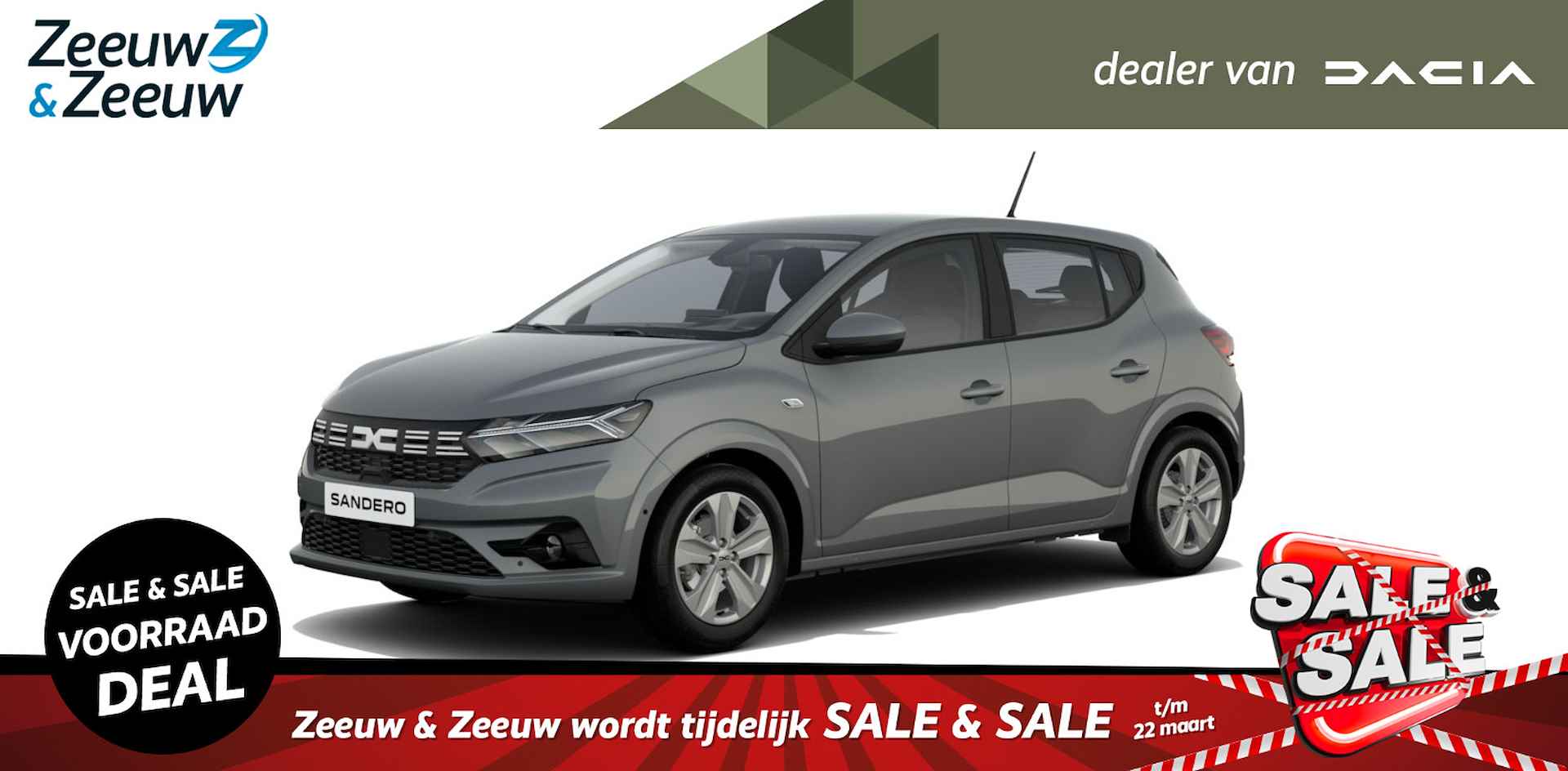 Dacia Sandero TCe 90 Expression | CVT Automaat | Nieuw te bestellen |