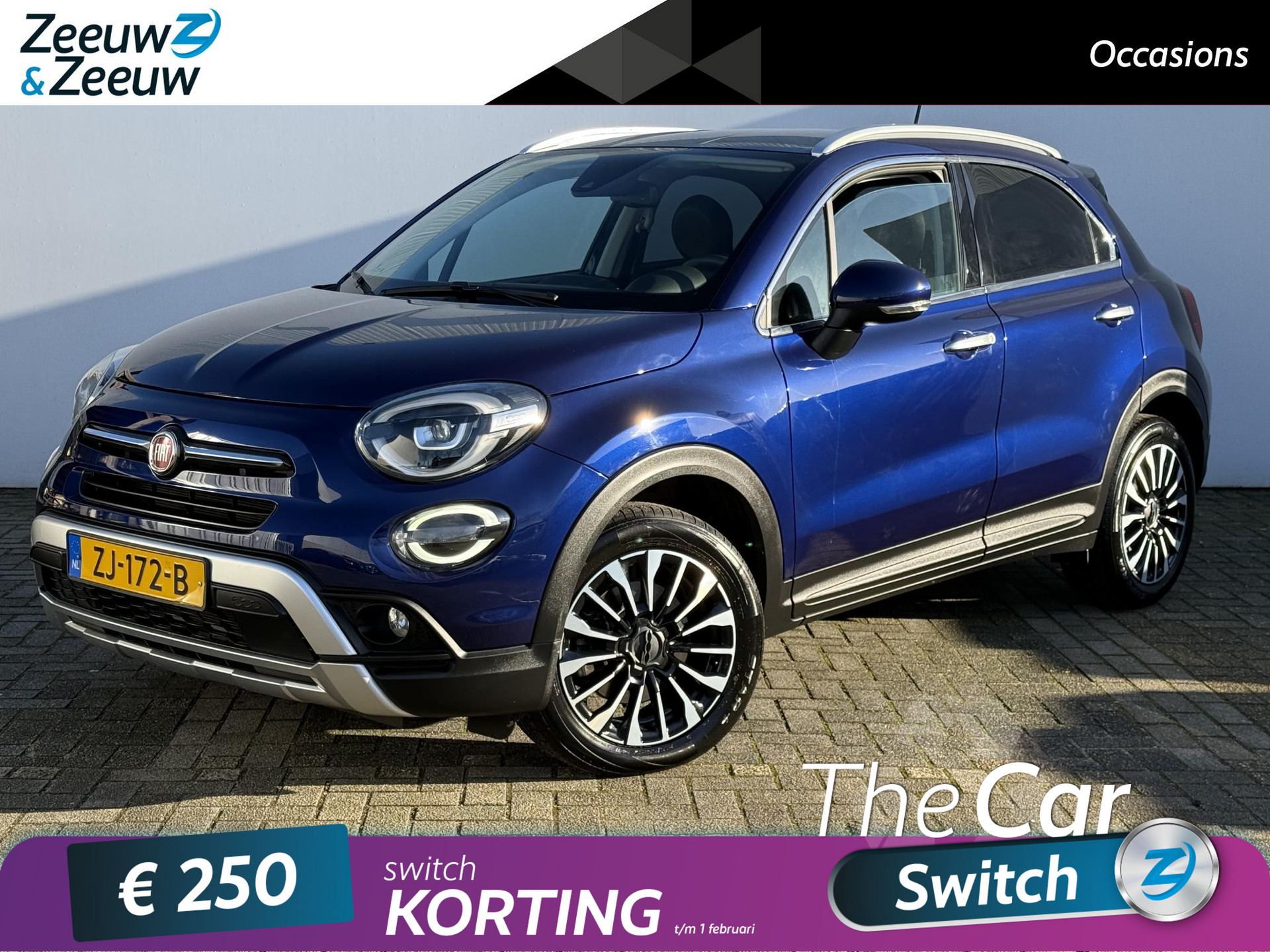 Fiat 500 X Cross 1.3 GSE City Cross | AUTOMAAT | NAVI | CLIMATE & CRUISE CONTROLE | TREKHAAK | PDC | ETC...