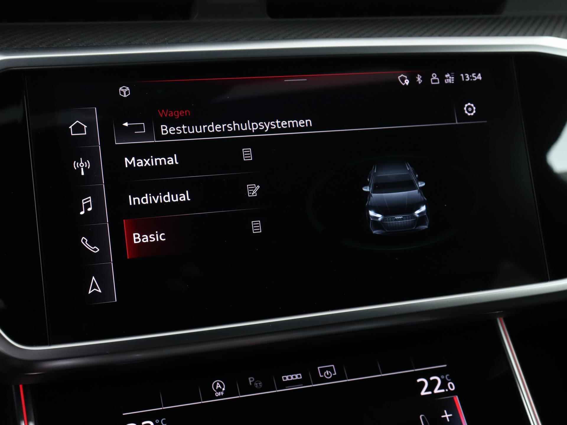 Audi RS 6 Avant TFSI quattro 600 PK | Nachtzicht camera | Panoramadak | Bang & Olufsen 3D High End  | Stoelverwarming | Stoelventilatie | LED Matrix | RS Sportuitlaat | Trekhaak | Lichtmetalen velgen | Getint glas | elektrische kofferklep | - 29/47