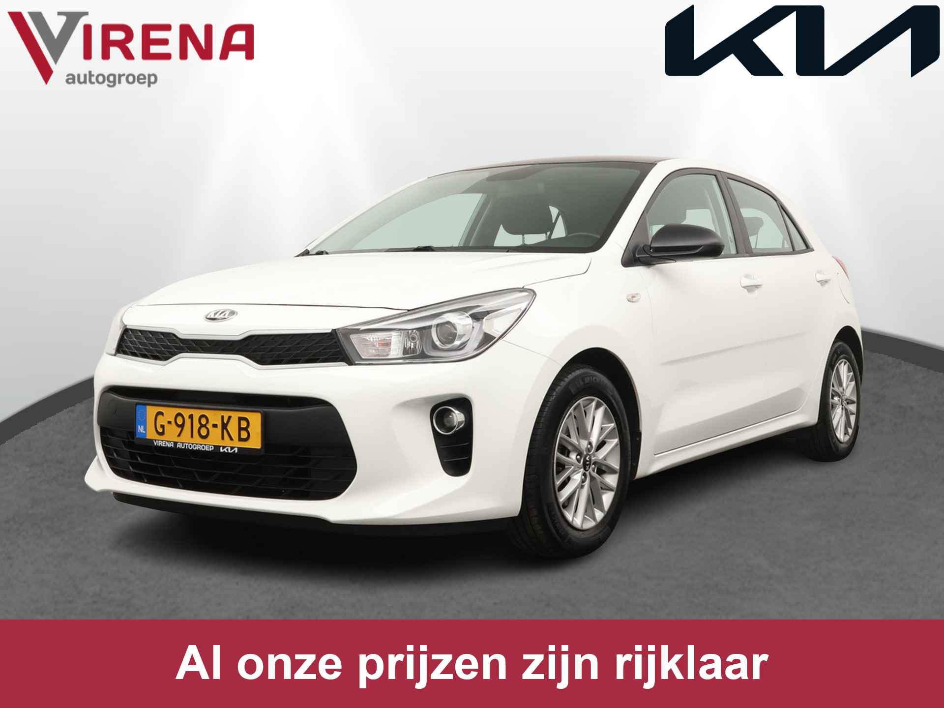 Kia Rio 1.0 TGDI DynamicLine - Achteruitrij camera - Cruise control - Navigatie - Bluetooth - Parkeersensoren achter - Fabrieksgarantie t/m 06-12-2026 - 1/46