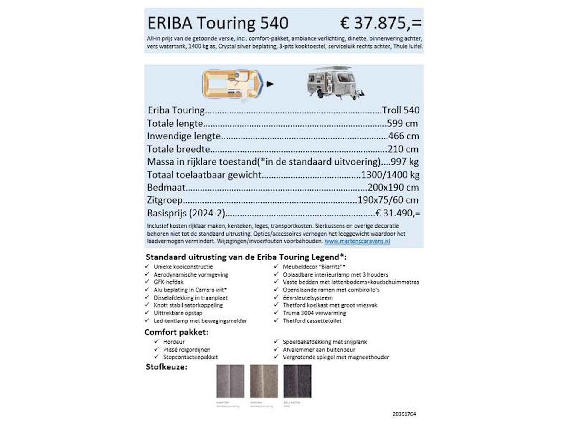 Eriba Touring 540 - 19/19