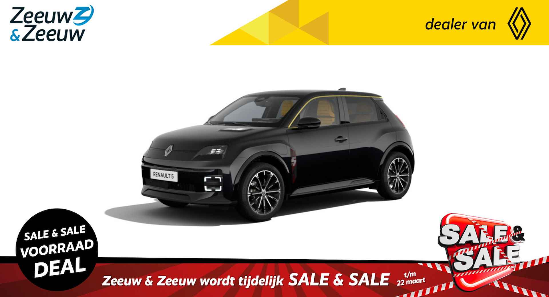 Renault 5 Comfort Range Iconic cinq | De nieuwe Renault 5 | Auto van het Jaar 2025 | Nu met €1000,- extra voorraad voordeel |