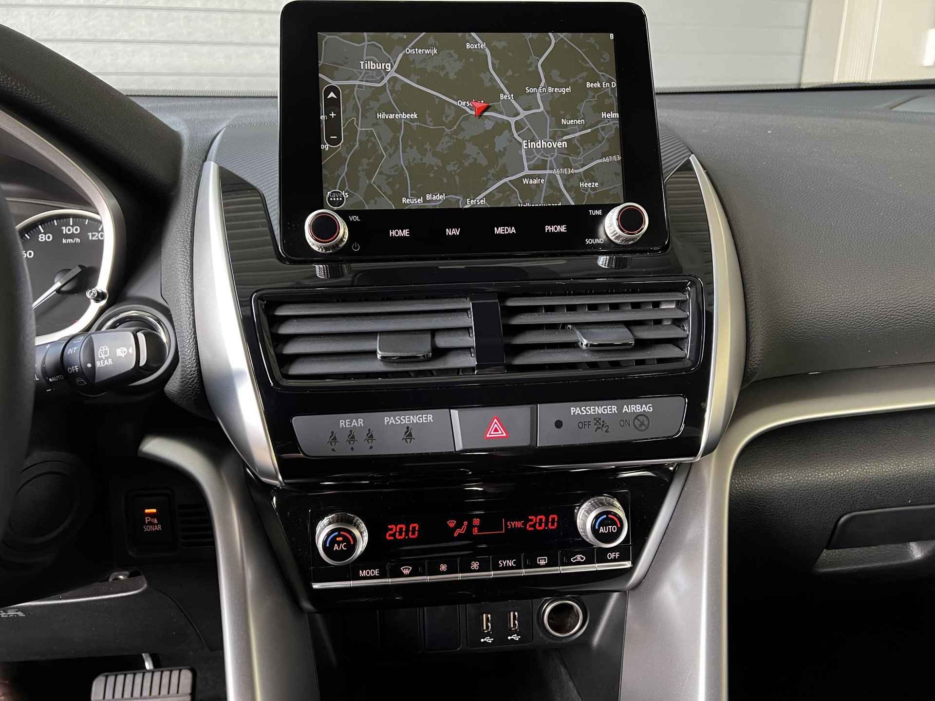 Mitsubishi Eclipse Cross 2.4 PHEV Intense+ | Carplay | Leder/Alcantara | Navigatie | All-in rijklaarprijs - 14/46