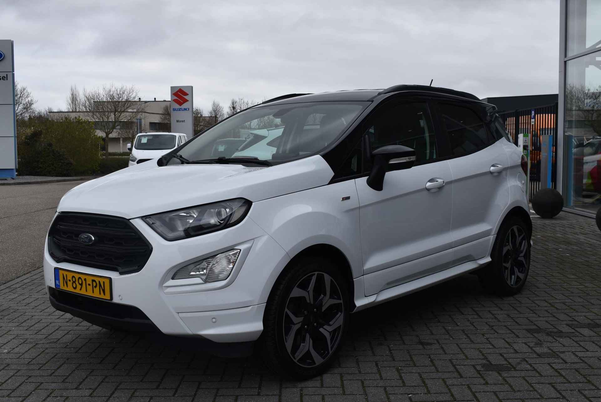 Ford EcoSport 1.0 EcoBoost ST-Line | parkeer sensoren V + A | Trekhaak | Winterpakket | 18"LMV | - 6/23