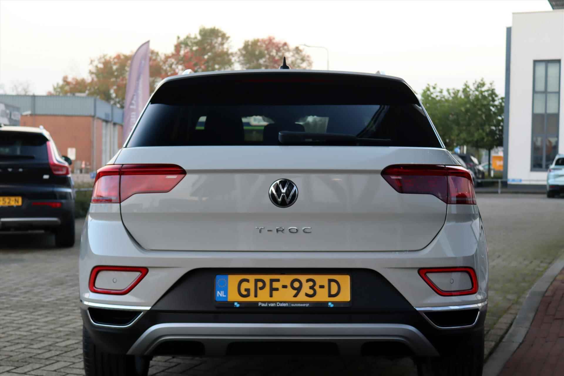 Volkswagen T-Roc 1.5TSI 150PK AUTOMAAT STYLE Navi Carplay | Adapt.Cruise | Electr.Klep | Camera | Virtual Cockpit | Stoel/stuurverw | IQ Light | - 42/55