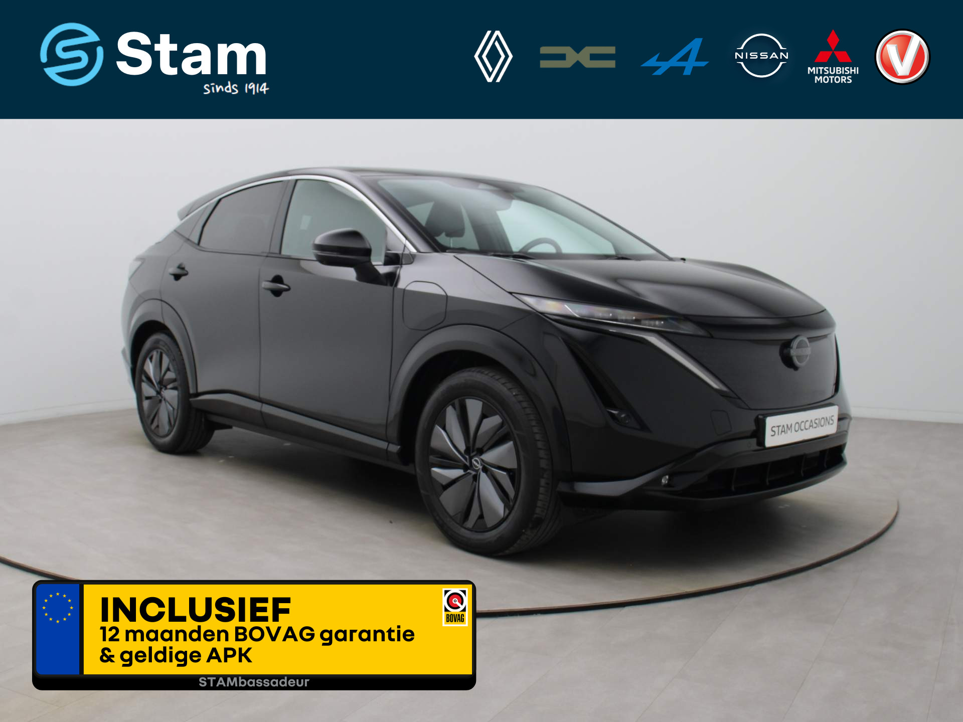 Nissan ARIYA Evolve 66 kWh 360° Camera | Adapt. cruise | Navi | Parksens. v+a | Stoel -/Stuurverwarming