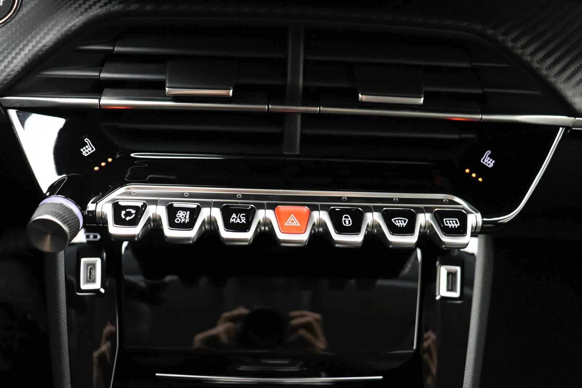 Peugeot e-208 EV Allure Pack 50 kWh 100% Elektrisch | Camera | Parkeersensor Achter | Cruise Control | Airco | Stoelverwarming | Radio | Bluetooth  | - 24/33