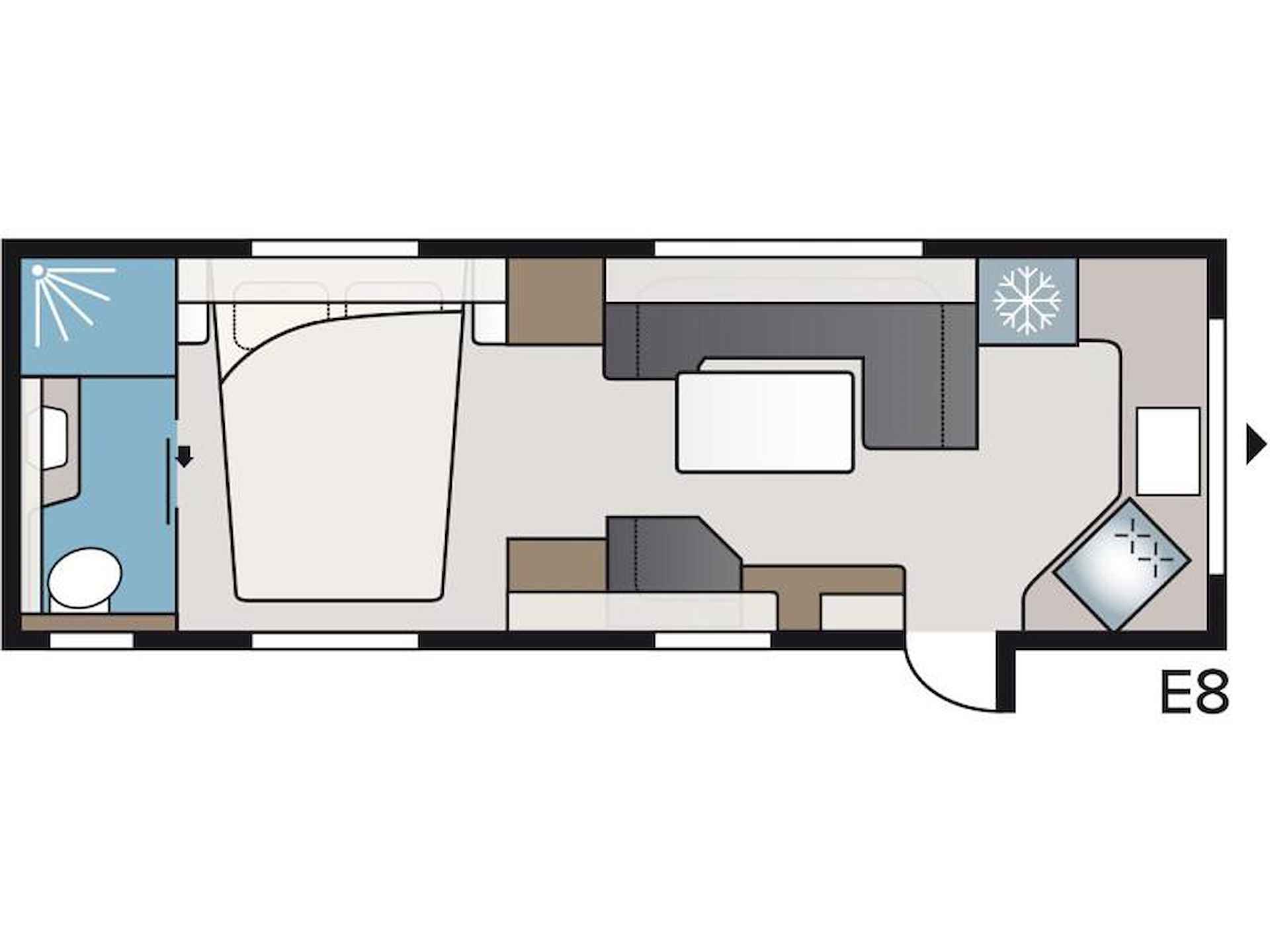 Kabe Imperial 780 TDL Front keuken - Queensbed - 2/2