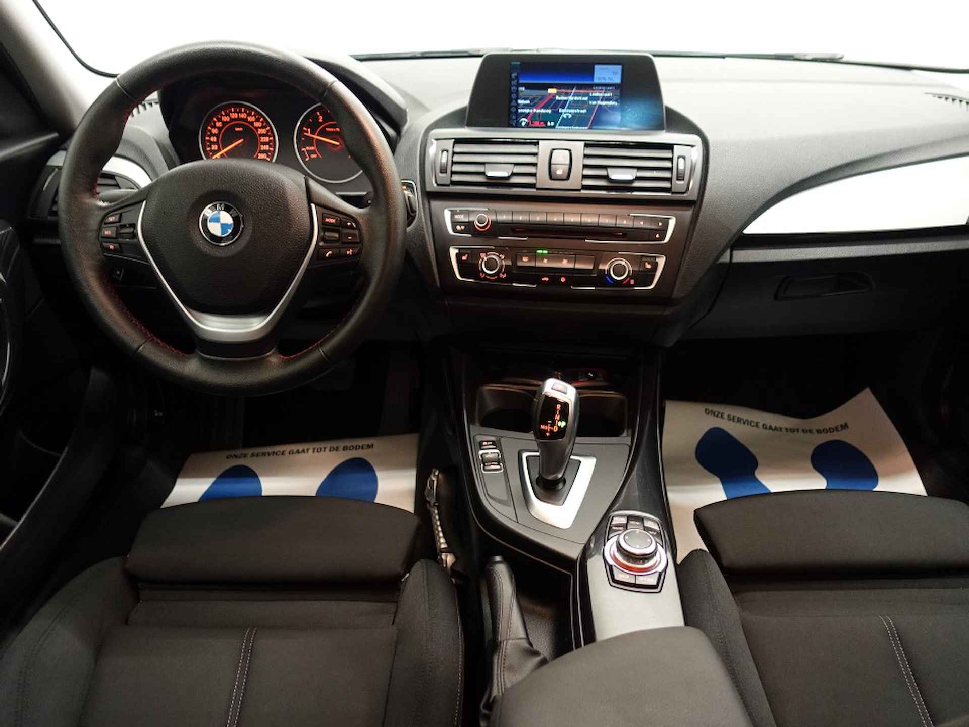 BMW 1-serie 116 D High Executive M-Sport Aut8- Full map Navi, Xenon, Stoelverw, ECC, LMV - 3/27