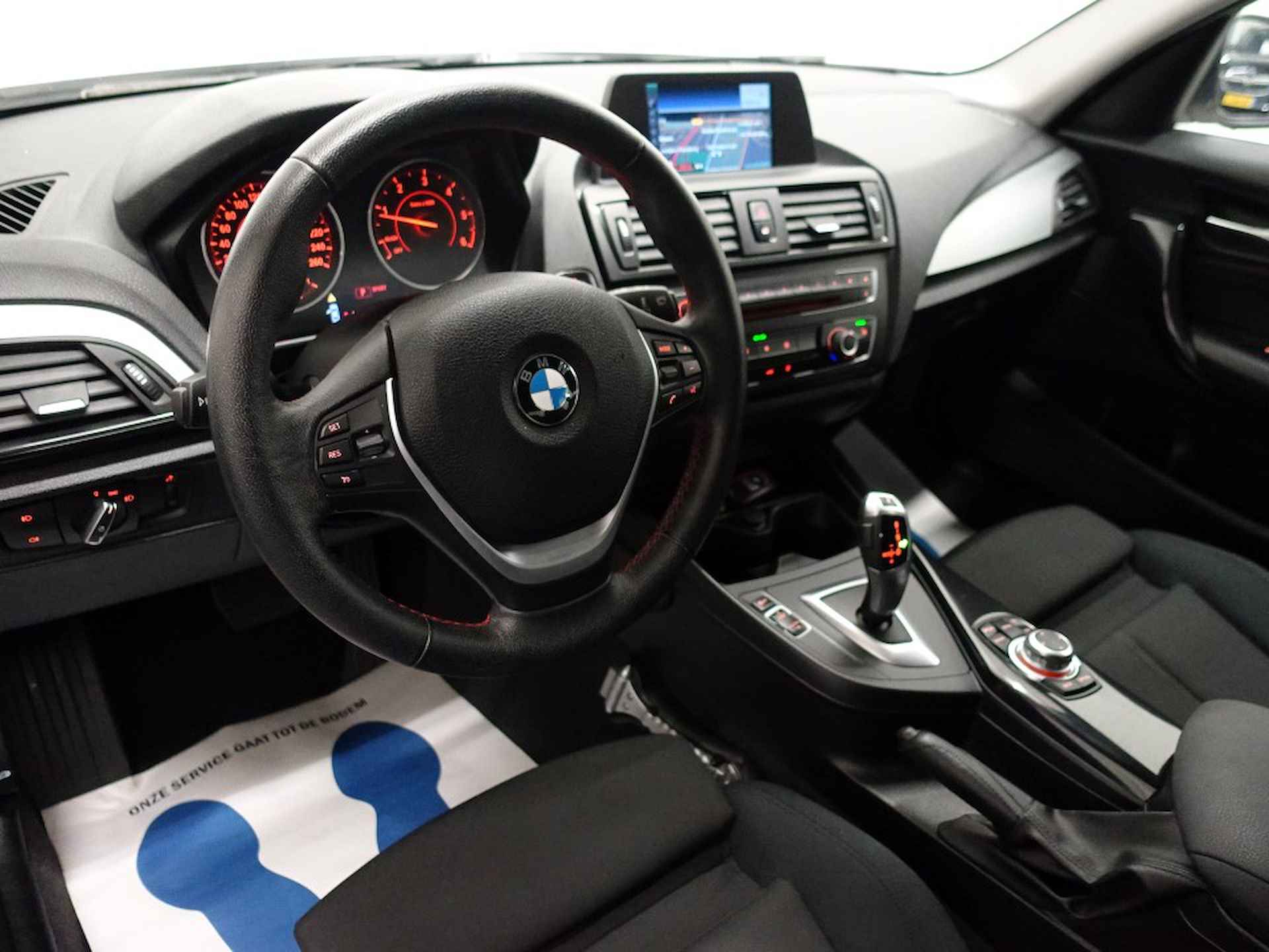 BMW 1-serie 116 D High Executive M-Sport Aut8- Full map Navi, Xenon, Stoelverw, ECC, LMV - 15/27