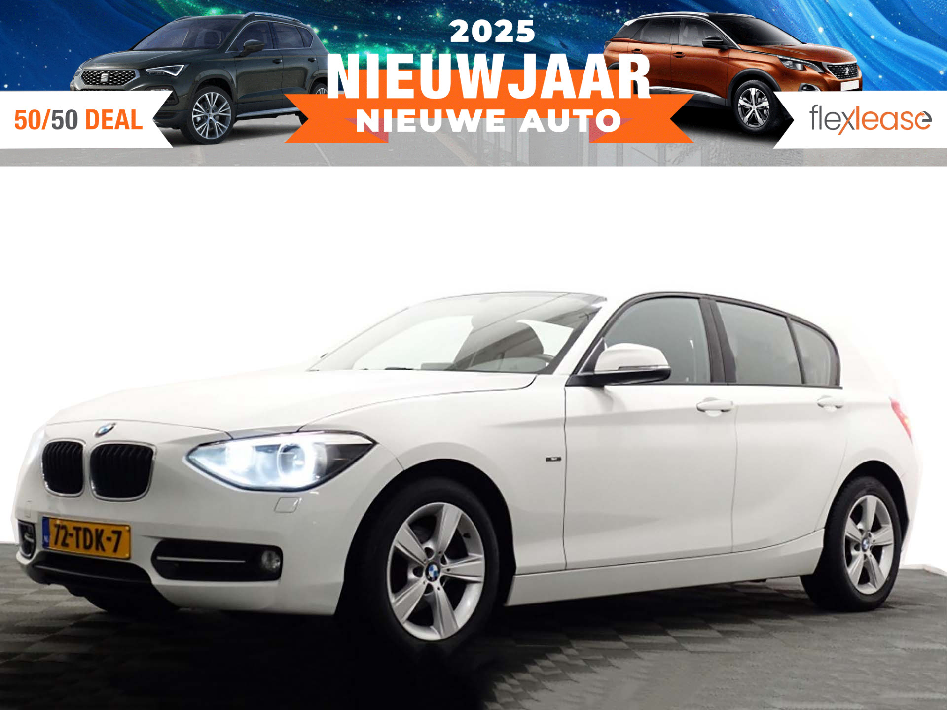 BMW 1-serie 116 D High Executive M-Sport Aut8- Full map Navi, Xenon, Stoelverw, ECC, LMV