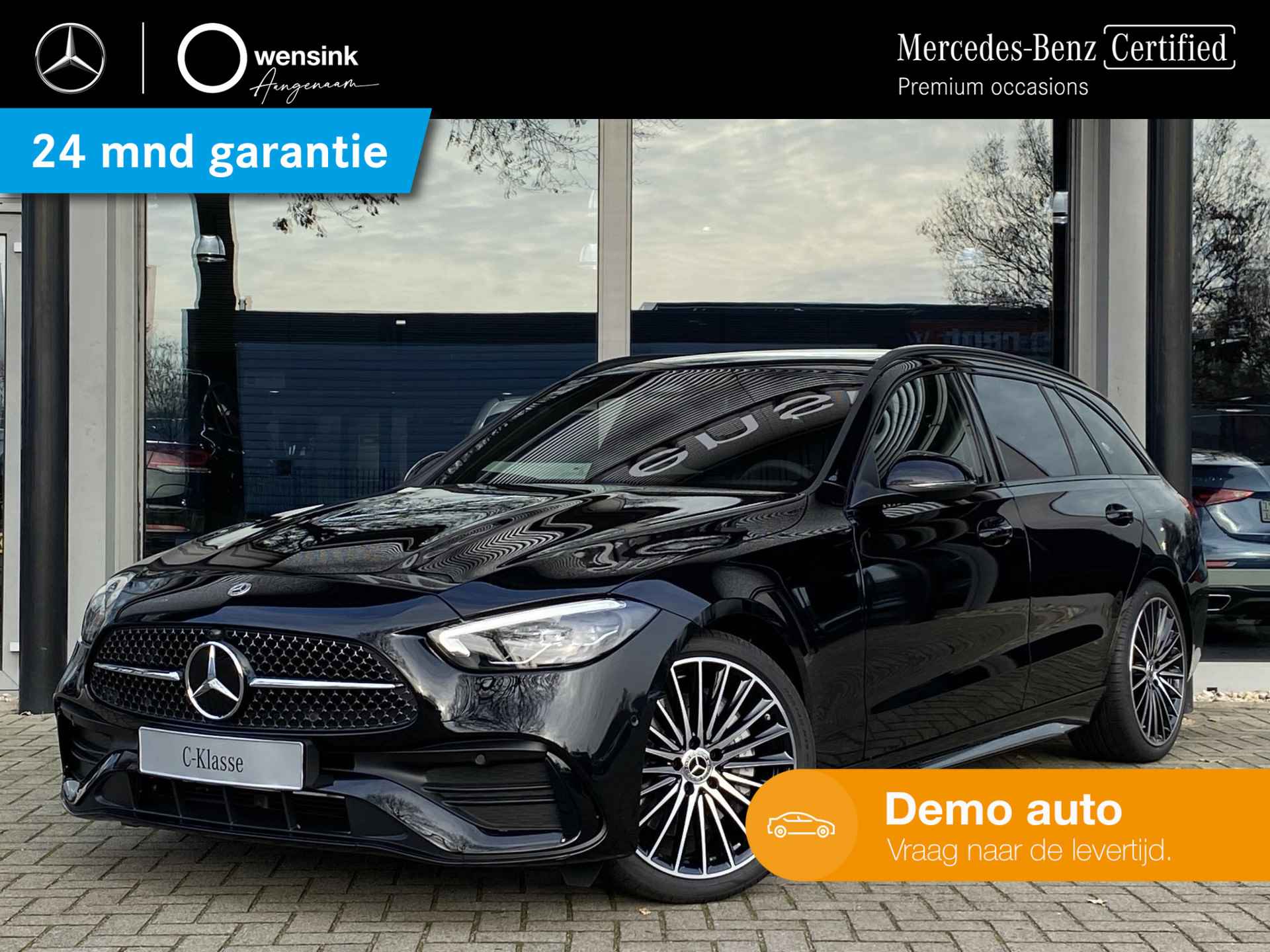 Mercedes-Benz C-klasse 180 Estate AMG Line | Panoramadak | Memory pakket | High-performance LED | Dodehoek-assistent | Sfeerverlichting | Nightpakket | 19" Multispaaks | - 32/32