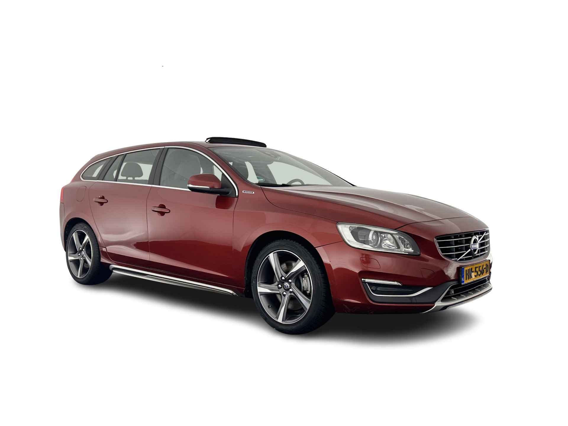 Volvo V60 2.4 D6 Twin Engine R-Design-Sport-Pack [ AIRCO-DEFECT ] Aut. *PANO | FULL-LEATHER | XENON | SPORT-SEATS | NAVI-FULLMAP | CAMERA |  ECC | PDC | CRUISE | MEMORY-PACK | TOWBAR | 18''ALU*