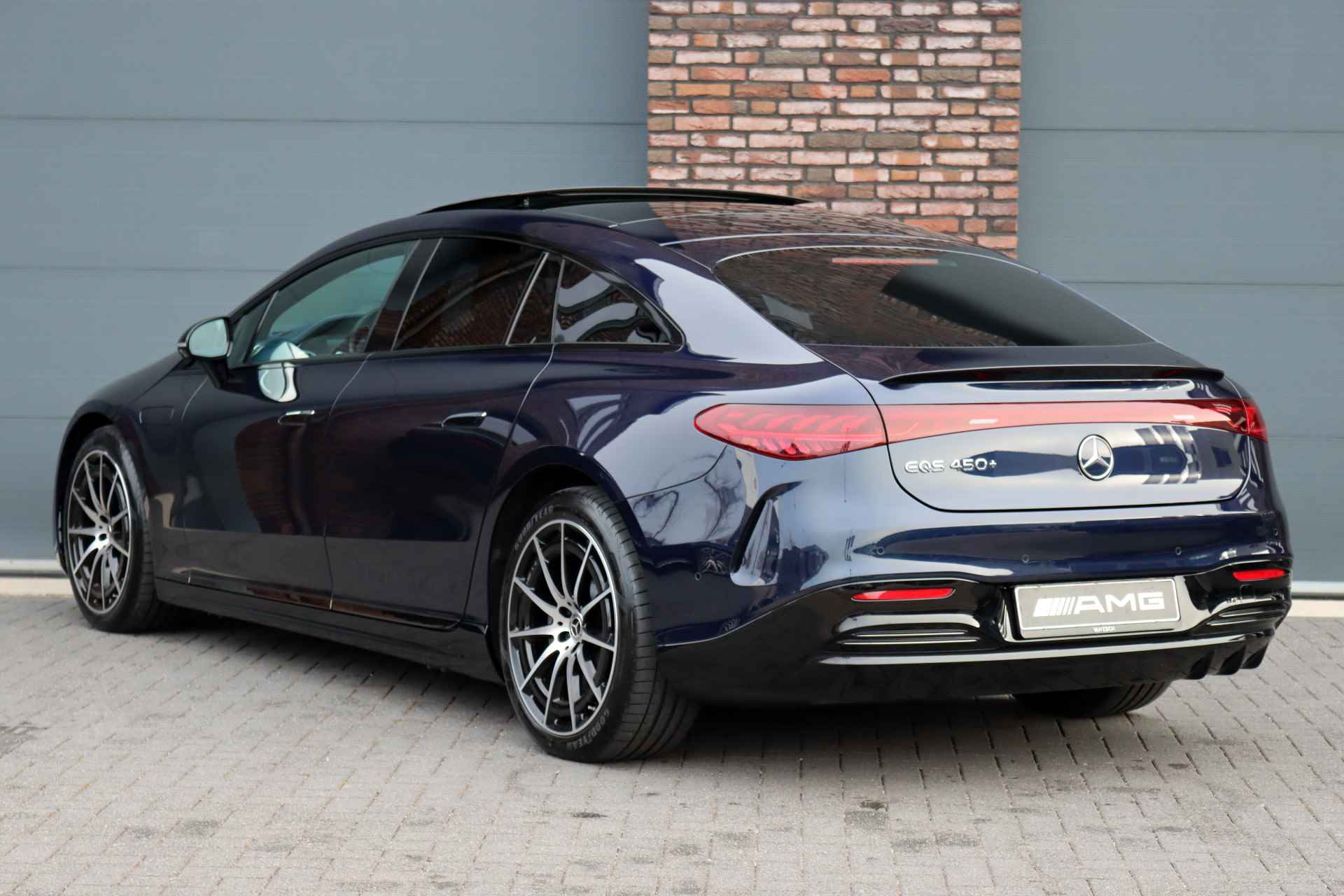 Mercedes-Benz EQS 450+ AMG Line 108 kWh | Netto ex BTW 68.500,- | Hyperscreen | Airmatic | Distronic+ | Achterasbesturing | Panoramadak | HUD | Burmester | Memory | Leder | Surround Camera | Keyless Go | - 6/48