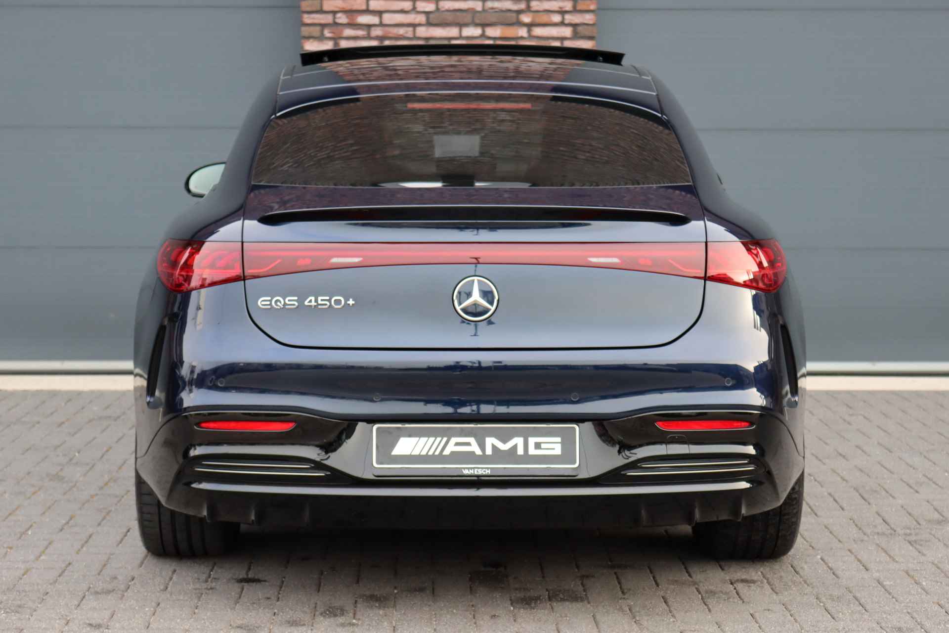 Mercedes-Benz EQS 450+ AMG Line 108 kWh | Netto ex BTW 68.500,- | Hyperscreen | Airmatic | Distronic+ | Achterasbesturing | Panoramadak | HUD | Burmester | Memory | Leder | Surround Camera | Keyless Go | - 16/48