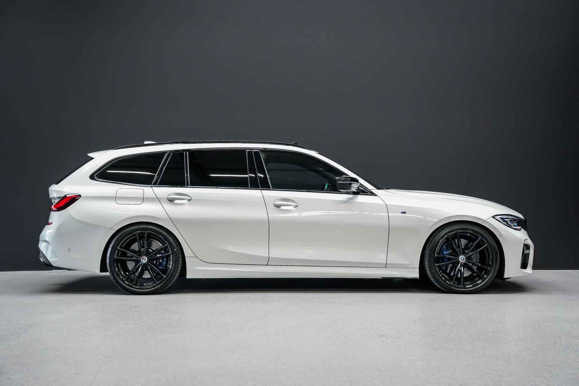 BMW 3-serie Touring M340i xDrive 450pk High Executive |stage 2 tune|laser|hud|panoramadak|vol lederen sportstoelen|memory|Harman Kardon|trekhaak|adaptive onderstel|elektrische kofferklep|adaptive cruise|rijstrook|360 camera| - 7/51