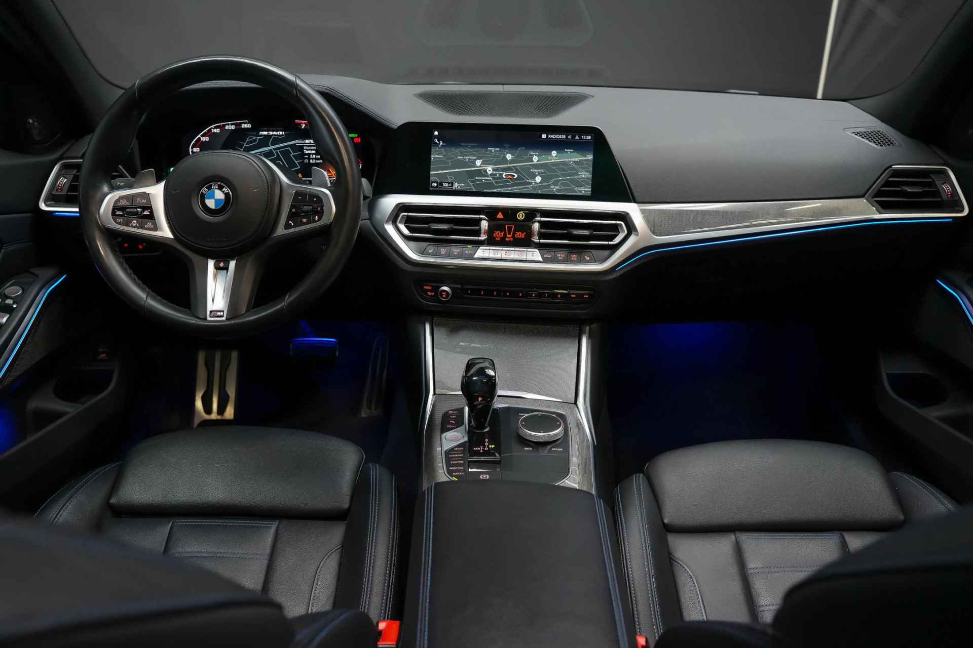 BMW 3-serie Touring M340i xDrive 450pk High Executive |stage 2 tune|laser|hud|panoramadak|vol lederen sportstoelen|memory|Harman Kardon|trekhaak|adaptive onderstel|elektrische kofferklep|adaptive cruise|rijstrook|360 camera| - 33/51