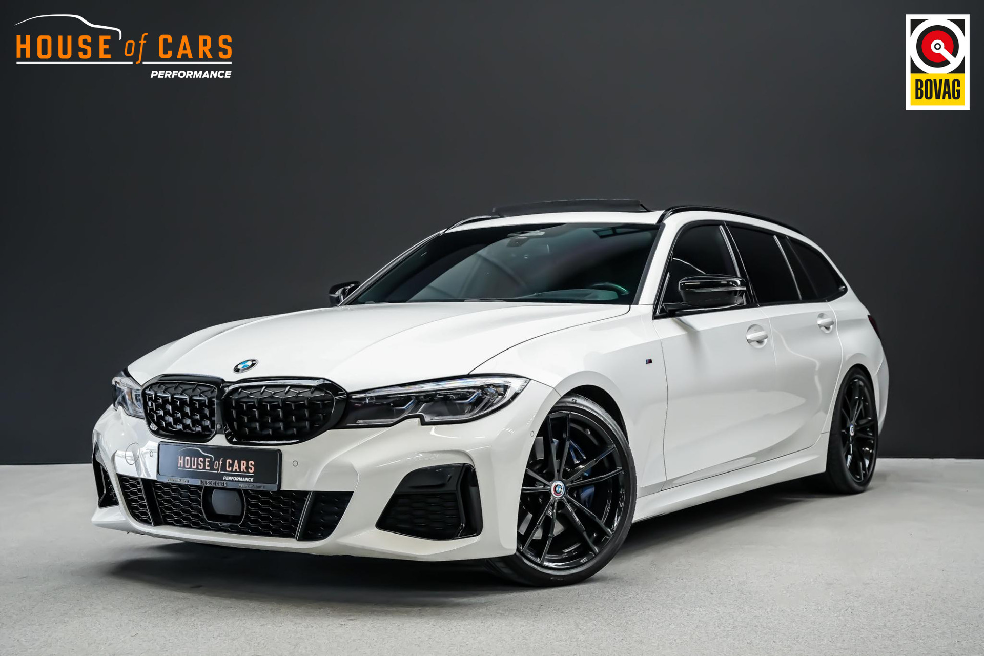 BMW 3-serie Touring M340i xDrive 450pk High Executive |laser|hud|panoramadak|vol lederen sportstoelen|memory|Harman Kardon|trekhaak|adaptive onderstel|elektrische kofferklep|adaptive cruise|rijstrook|360 camera|