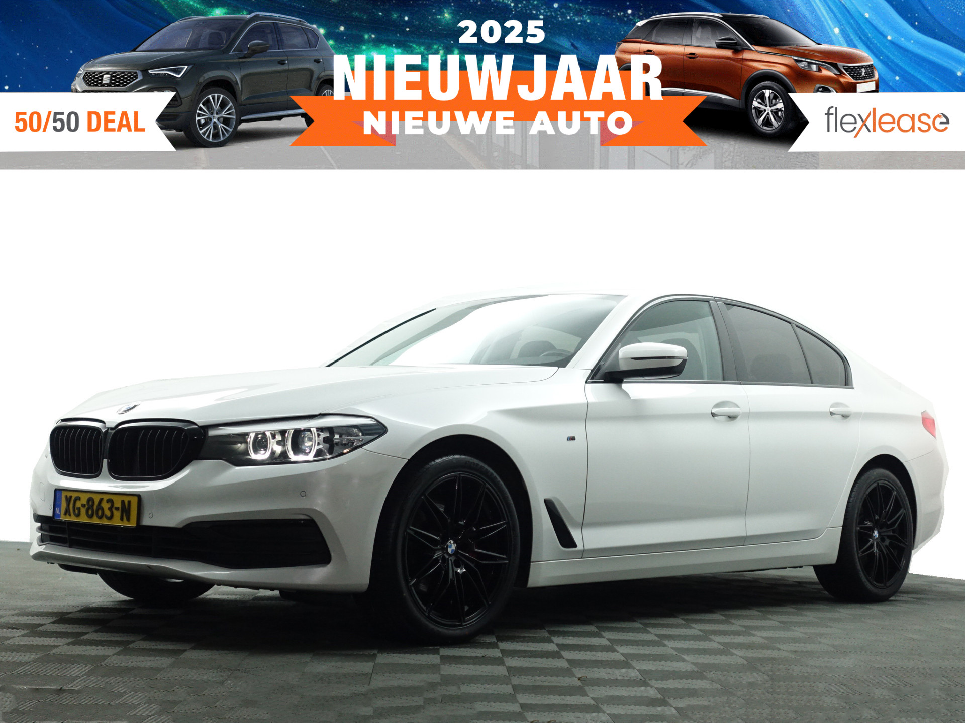 BMW 5 Serie 520d M Sport High Exe Aut- Xenon Led, Park Assist, Navi, Virtual Cockpit, Elek Stoel