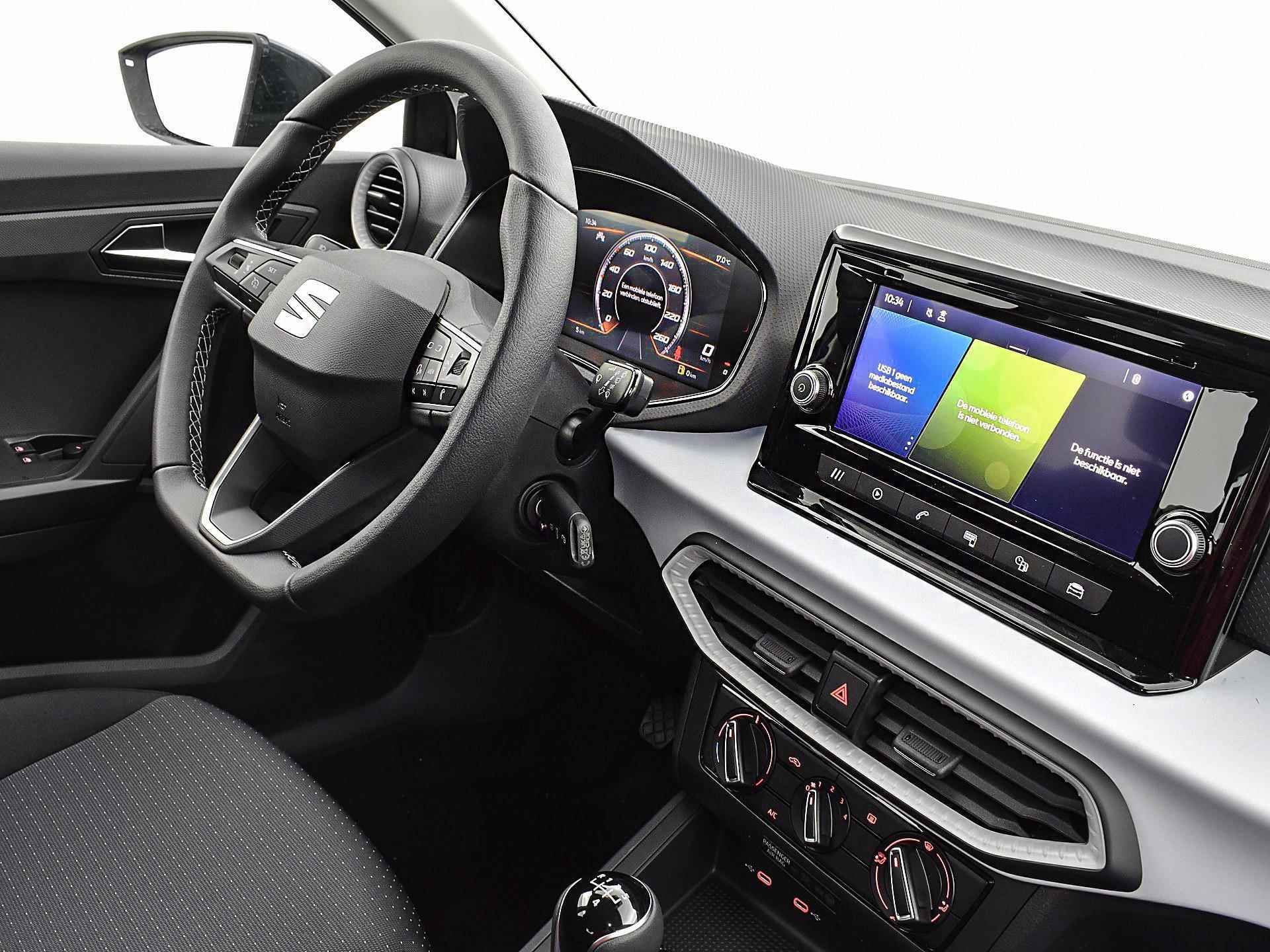 SEAT Ibiza Style 1.0 70 kW / 95 pk EcoTSI Hatchback 5 deurs | Apple Carplay | Lichtmetalen velgen | Parkeersensoren | Privatelease 389,- | 1000,- Euro extra inruilbonus - 15/32