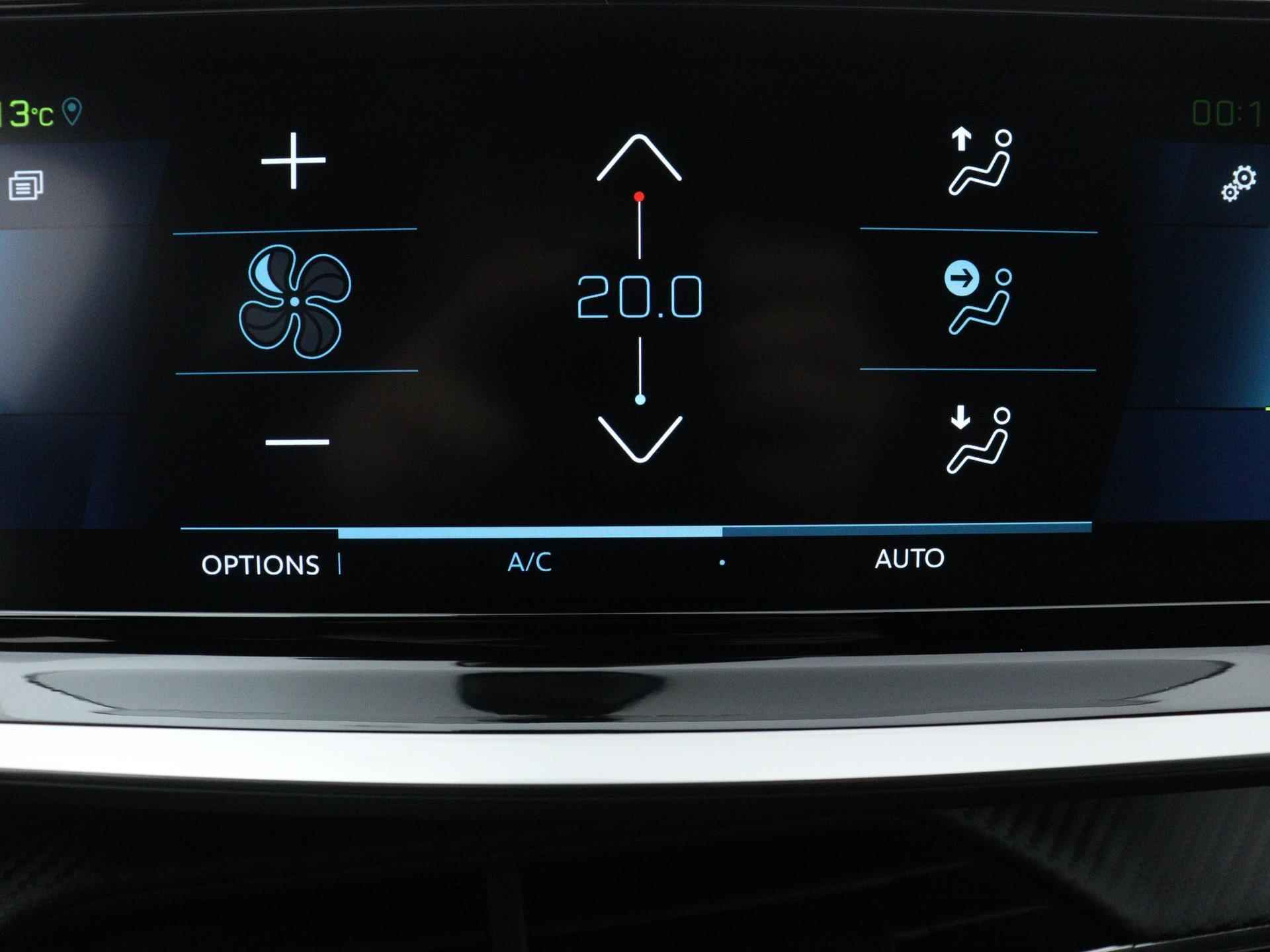 Peugeot e-208 EV 50 kWh GT 136pk Automaat | Navigatie | Dodehoek Detectie | Parkeersensoren Voor/ Achter | Licht Metalen Velgen 17" | Voorstoelen Verwarmd - 33/40