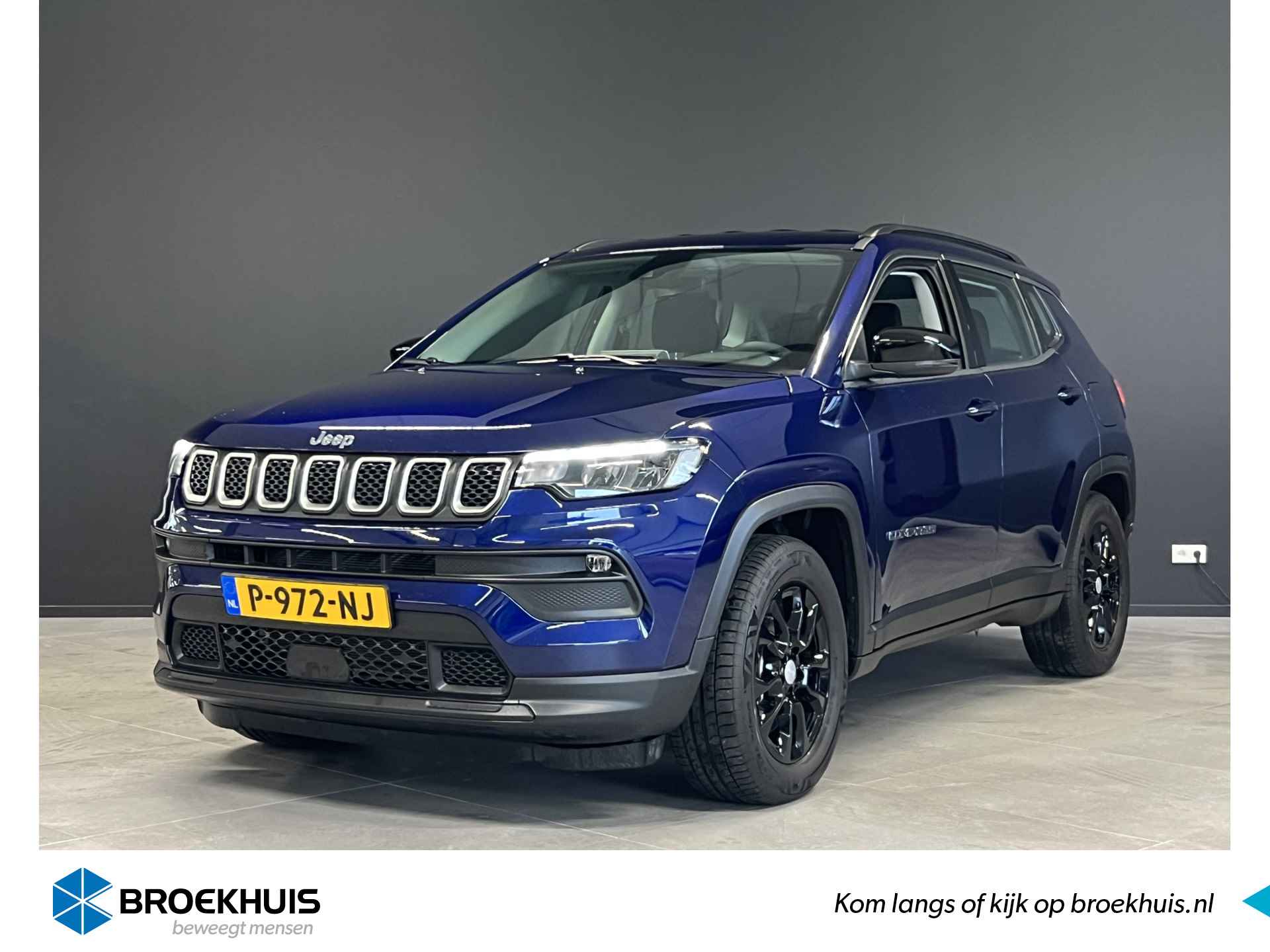 Jeep Compass 4xe 190 Plug-in Hybrid Electric Limited | 17 inch | Carplay | Achteruitrijcamera | Parkeersensoren - 1/45