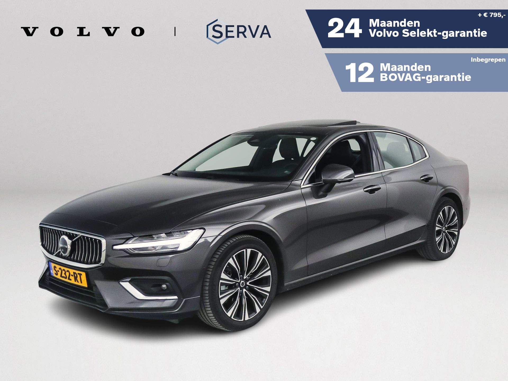 Volvo S60 B4 Aut. Plus Bright | Panoramadak | 360º camera | Stoelventilatie | Trekhaak