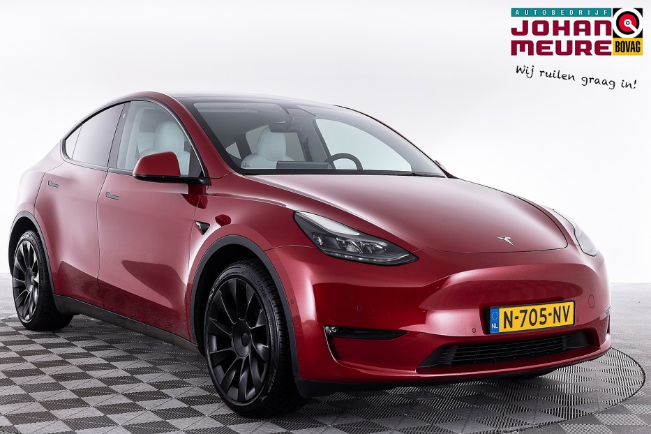 Tesla Model Y Long Range AWD 75 kWh | LEDER | PANORAMADAK ✅ 1e Eigenaar .