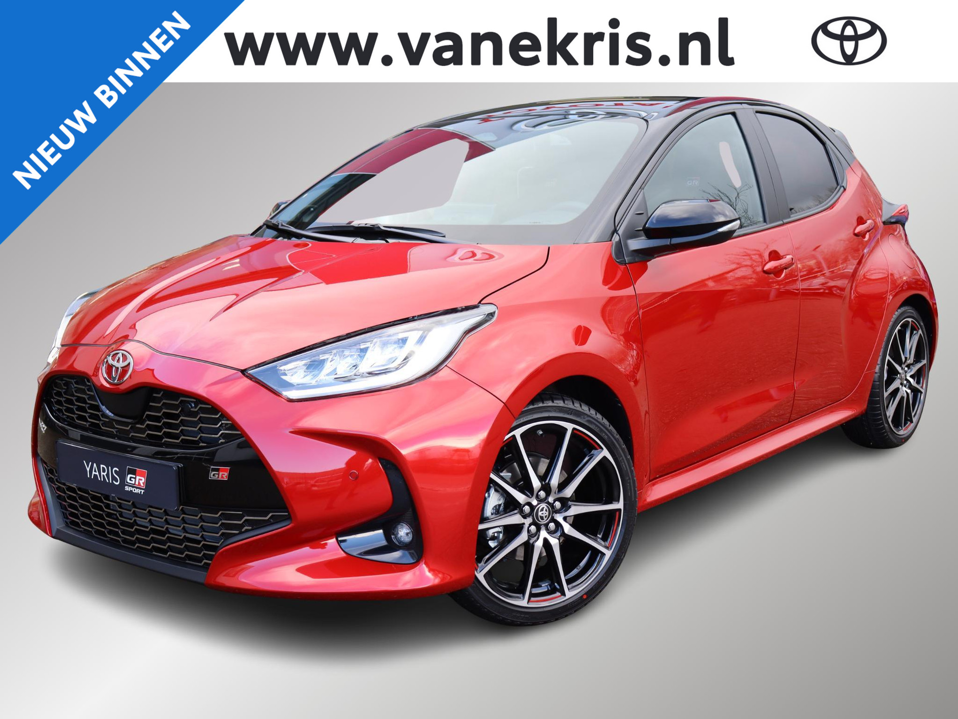 Toyota Yaris 1.5 Hybrid 130 GR Sport, GR Plus Pack , Nieuw, Uit voorraad leverbaar