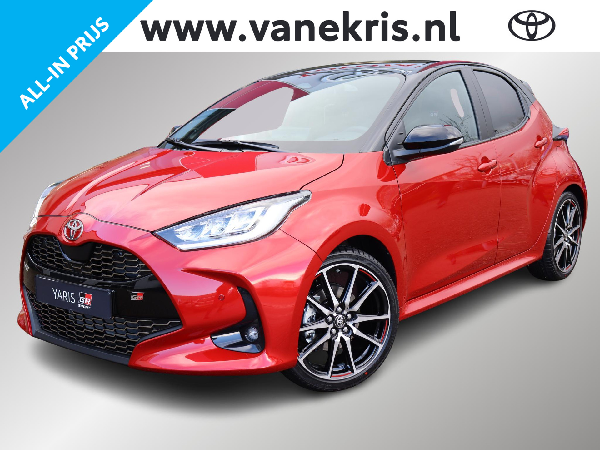 Toyota Yaris 1.5 Hybrid 130 GR Sport, GR Plus Pack , Nieuw, Uit voorraad leverbaar