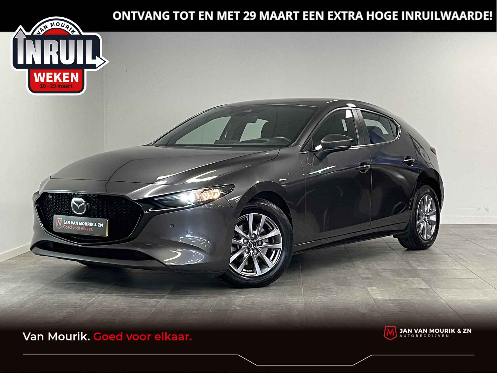 Mazda 3 2.0 e-SkyActiv-X M Hybrid 180 Comfort Bose | 1e-Eig. | stoel/stuur verwarming | Camera | clima | - 1/42