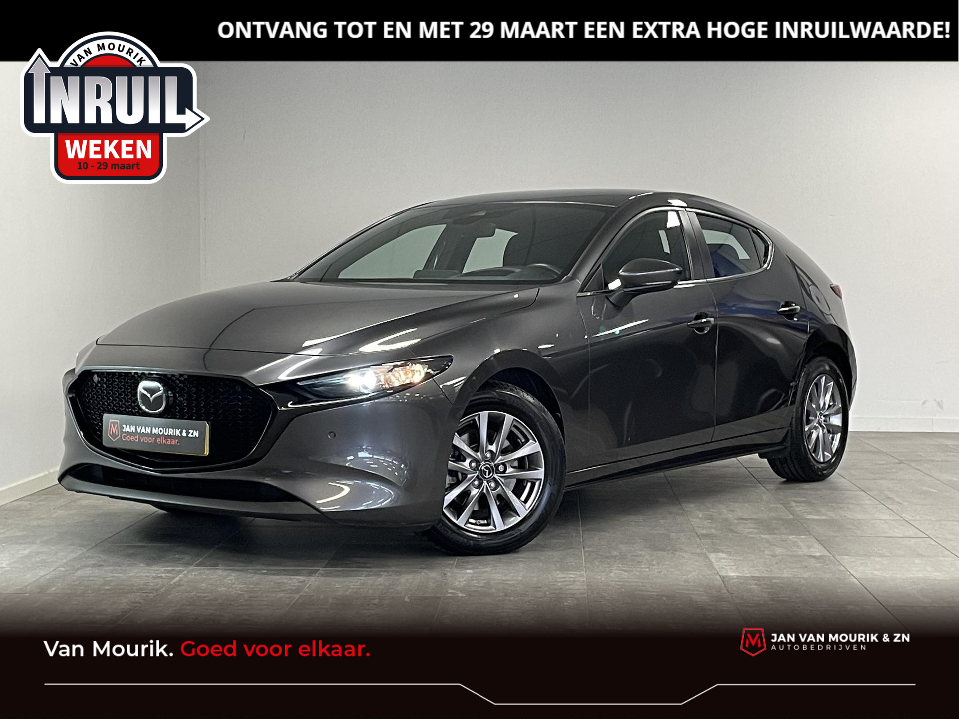 Mazda 3 2.0 e-SkyActiv-X M Hybrid 180 Comfort Bose | 1e-Eig. | stoel/stuur verwarming | Camera | clima |