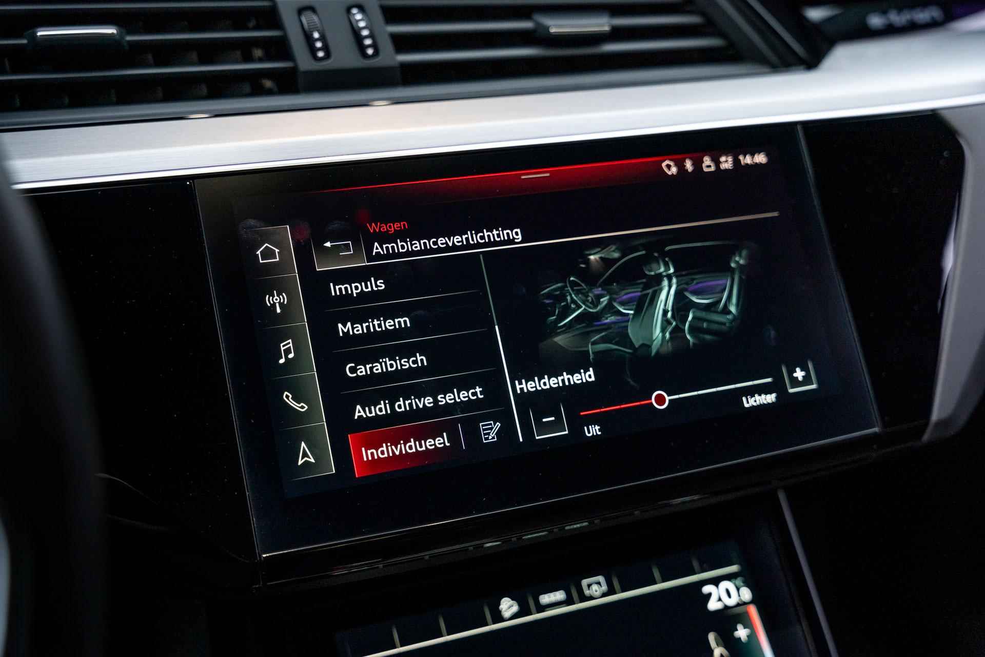 Audi e-tron 50 313pk quattro S Edition 71 kWh | Luchtvering | Panoramadak | Optiek Zwart - 56/60