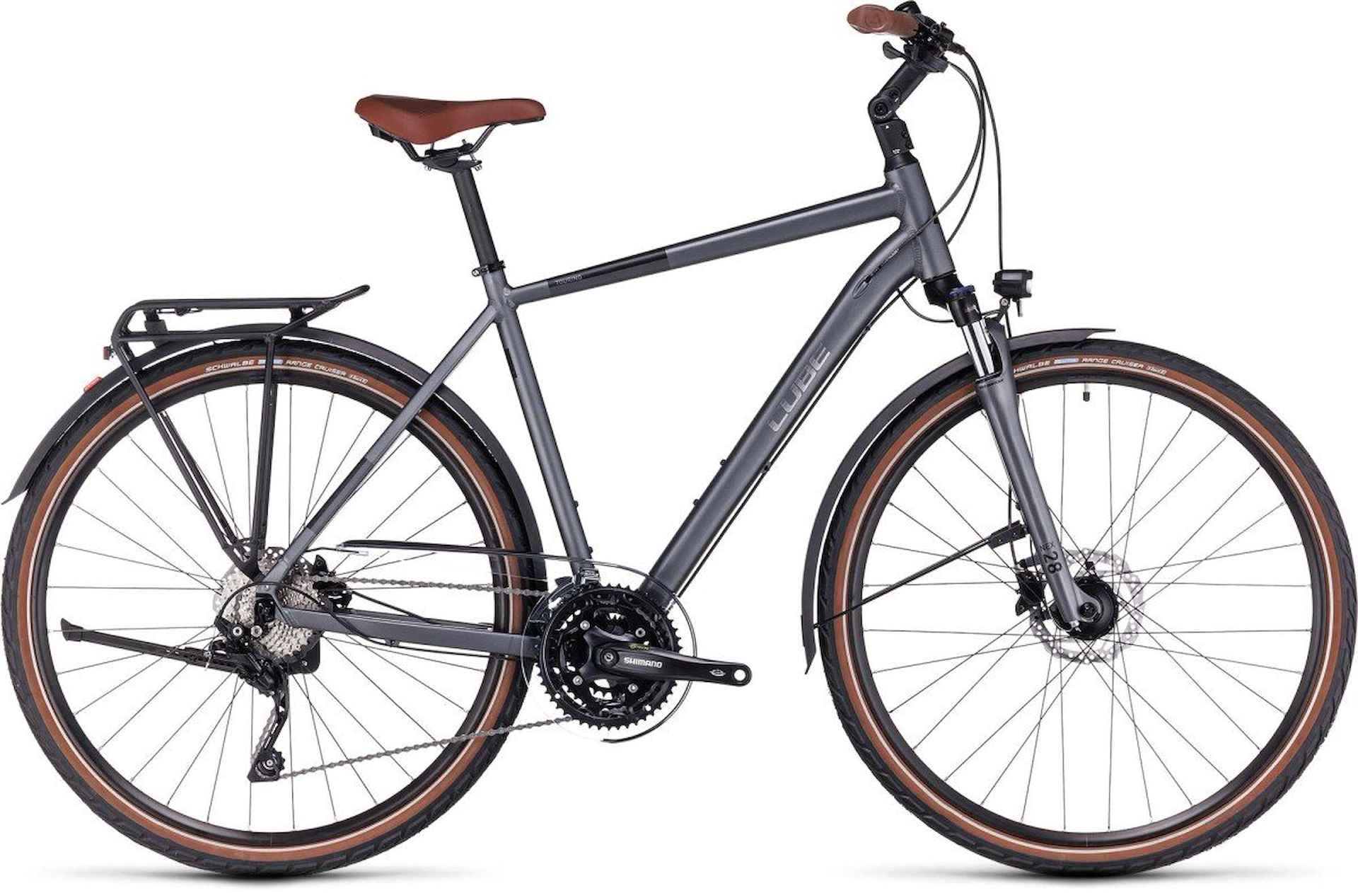 CUBE TOURING EXC GREY/METAL Heren Grey/metal 54cm M