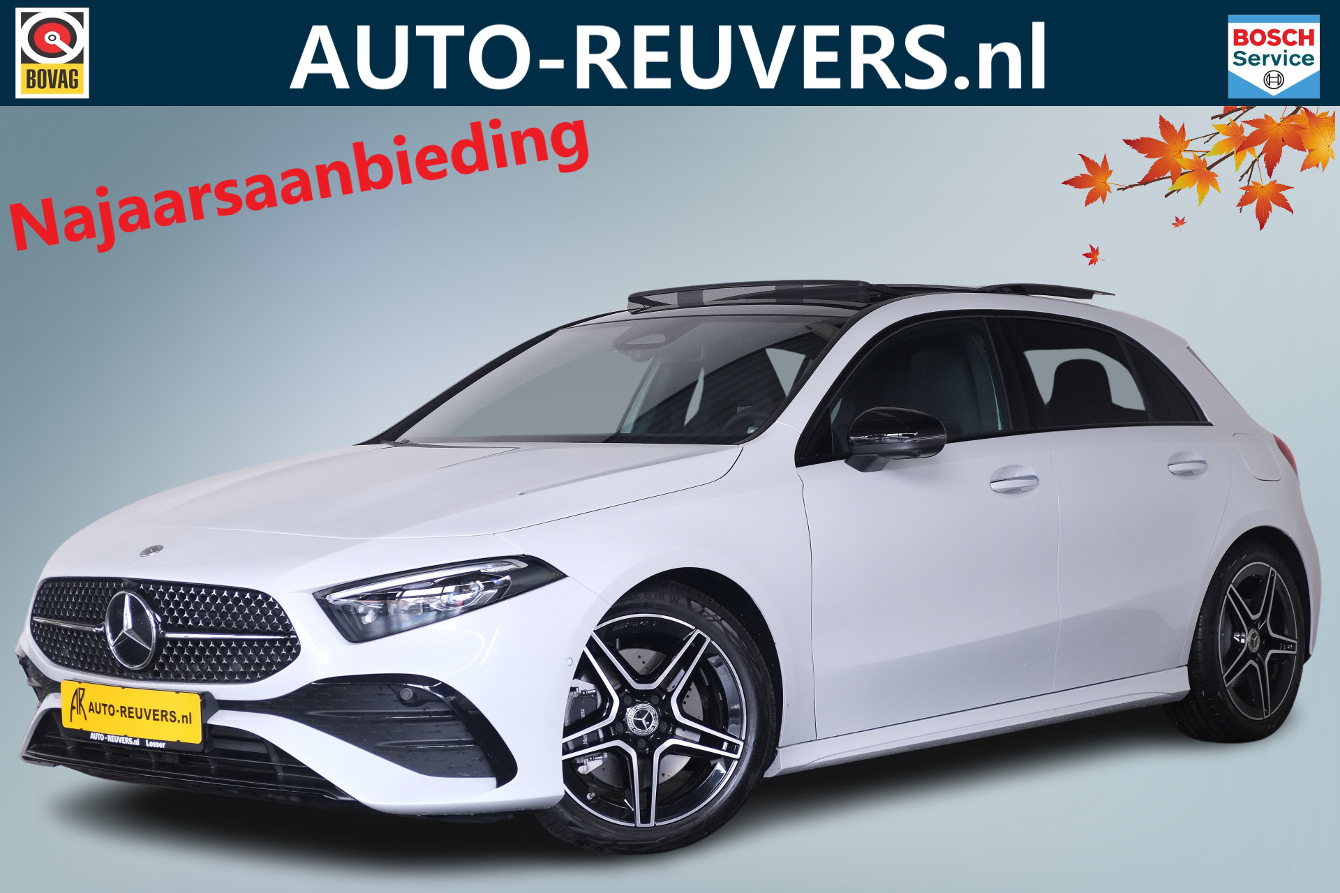 Mercedes-Benz A-Klasse 220 4MATIC AMG / Panorama / Opendak / Leder / LED / Burmester / Camera / Carplay