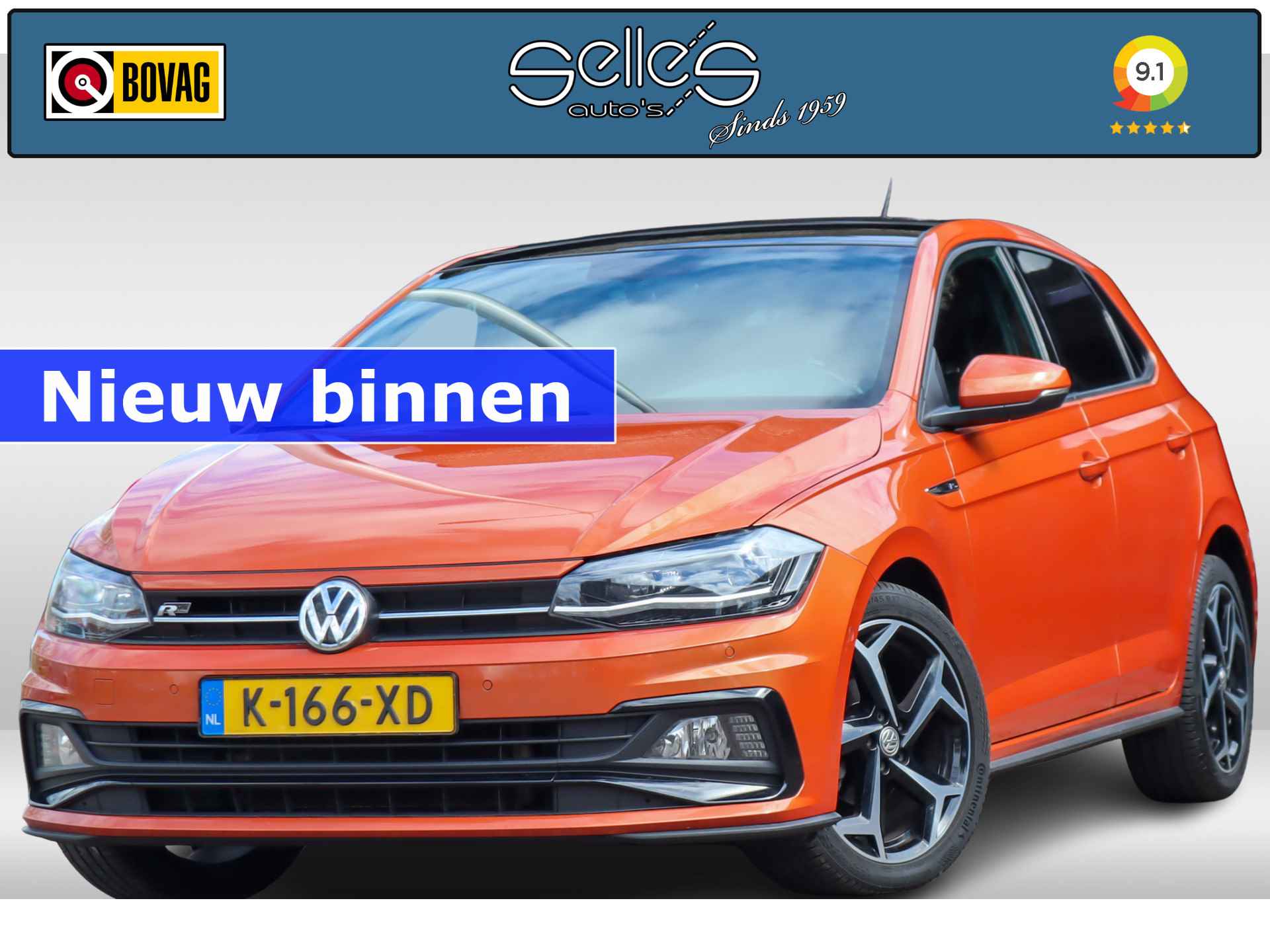 Volkswagen Polo 1.0 TSI Highline Business R | Schuifdak | R-Line in- en exterieur | Digitaal Dashboard | Park Assist | Navigatie - 1/45