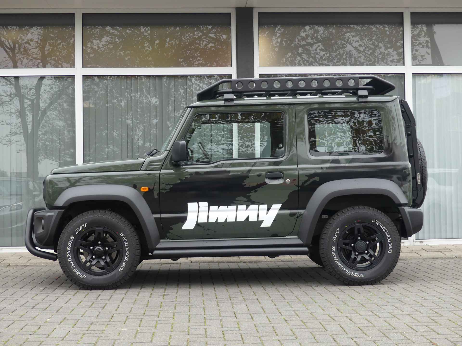 Suzuki Jimny 1.5 Allgrip Pro, Bull-Bar, Terreinbanden met LM-Velgen, ORG NL! Dakrek met trap, Speciale uitvoering!! - 4/27