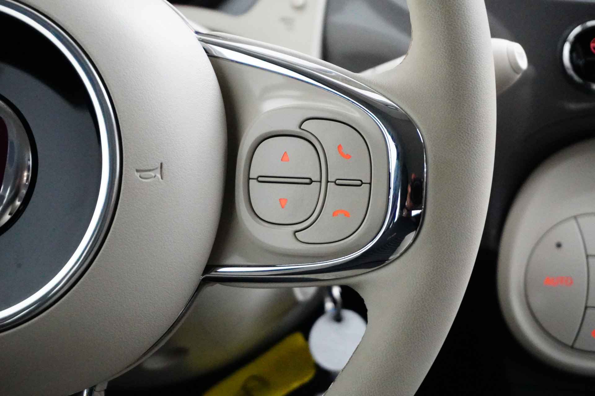 Fiat 500 Cabrio 1.0 Hybrid Dolcevita | Navigatie by App | Parkeersensoren | Climate Control | 15"LMV | Apple Carplay | Android Auto | !! - 11/42