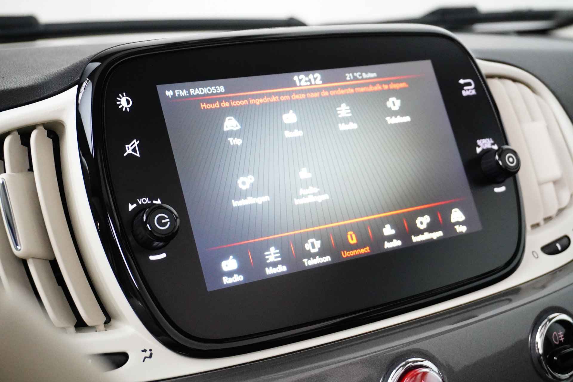 Fiat 500 Cabrio 1.0 Hybrid Dolcevita | Navigatie by App | Parkeersensoren | Climate Control | 15"LMV | Apple Carplay | Android Auto | !! - 16/42