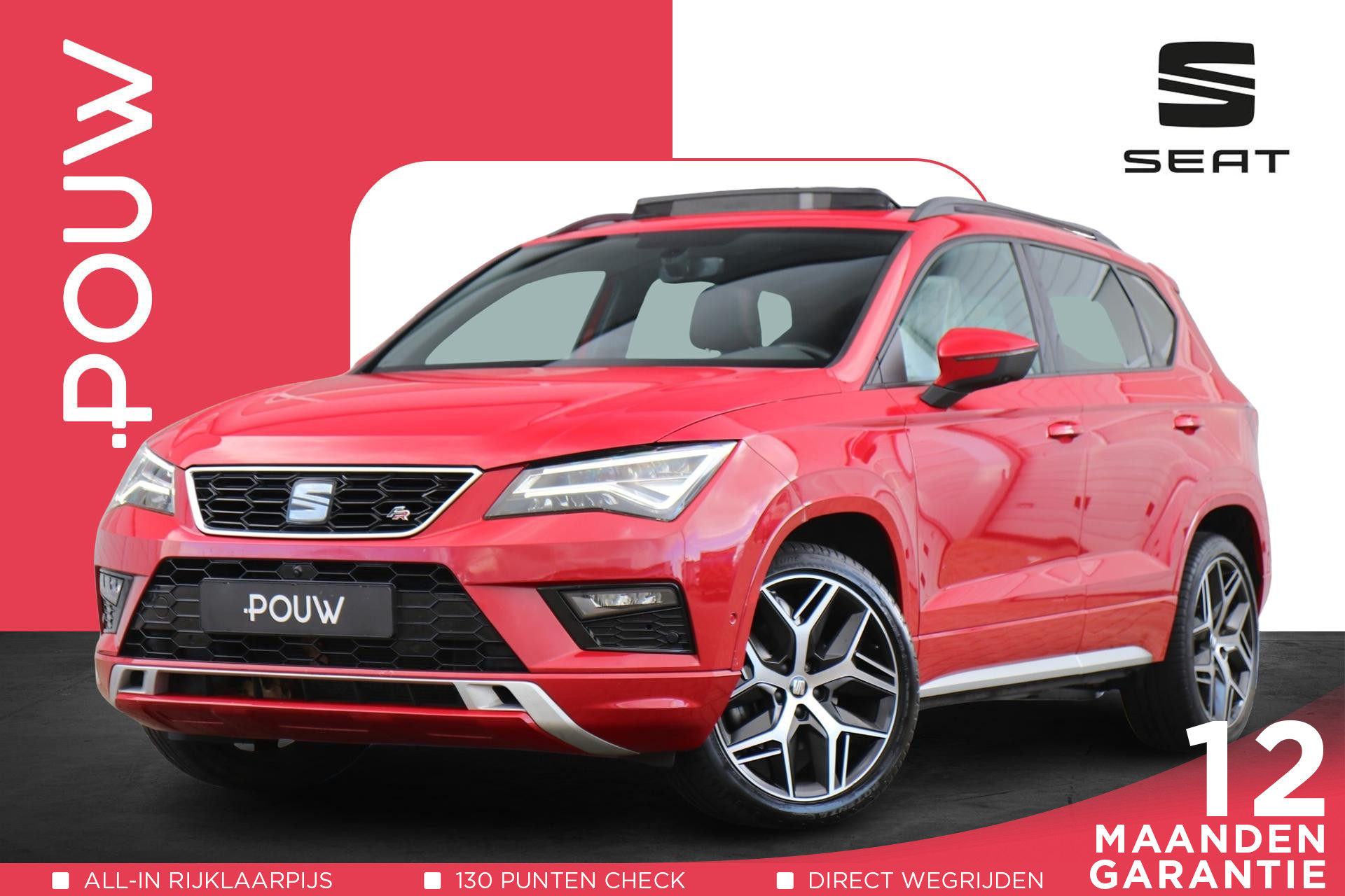 SEAT Ateca 1.5 TSI 150pk DSG FR Business Intense | Panoramadak | Trekhaak | Navigatie | Full Link | 19" Velgen